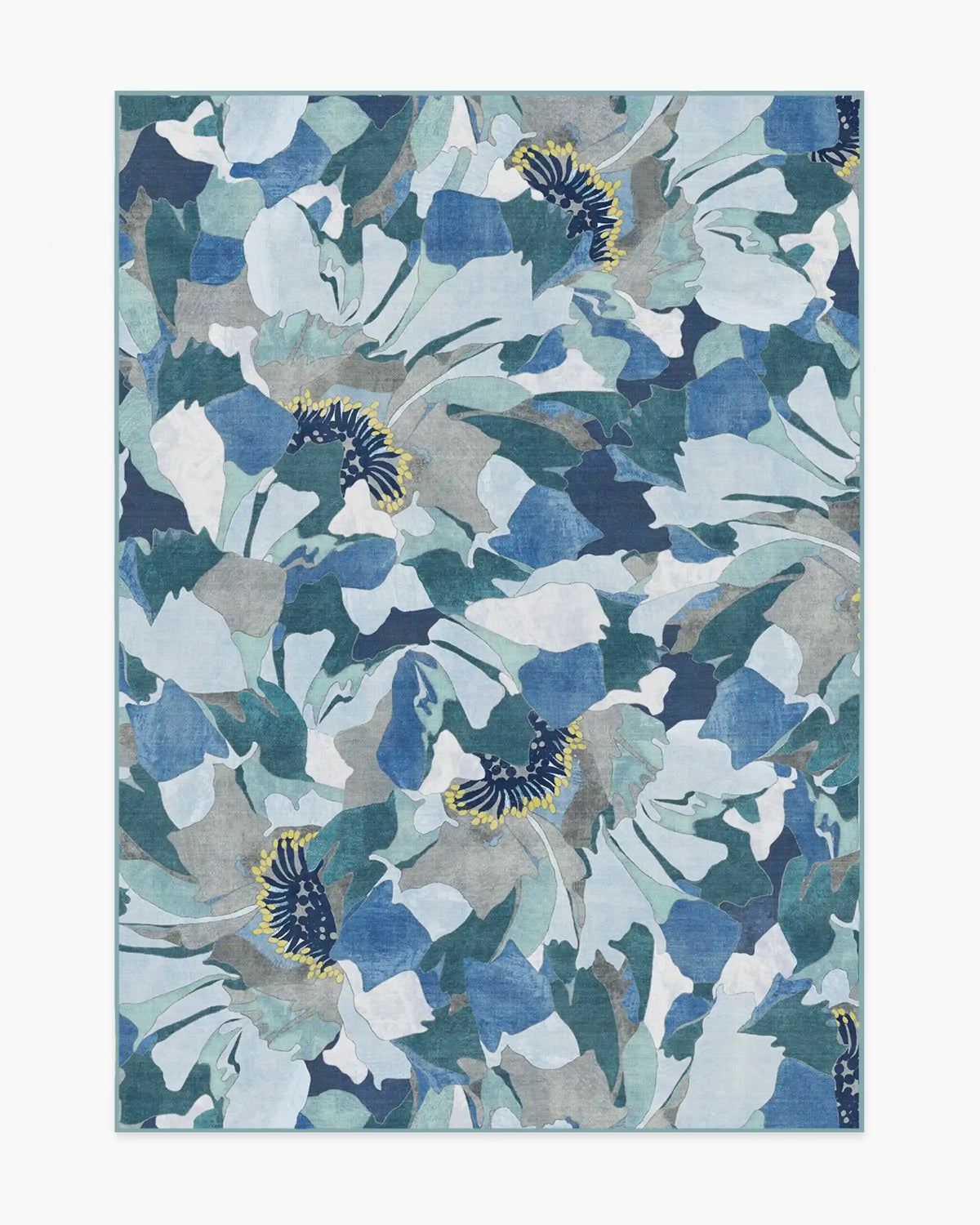 Peony Promenade Slate Blue Rug by Liberty
