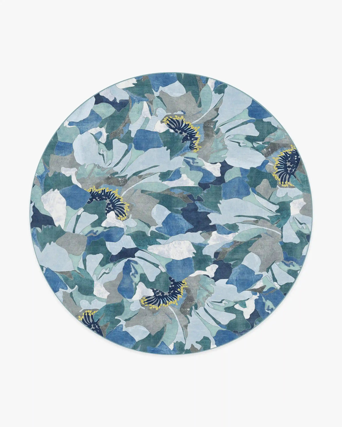 Peony Promenade Slate Blue Rug by Liberty