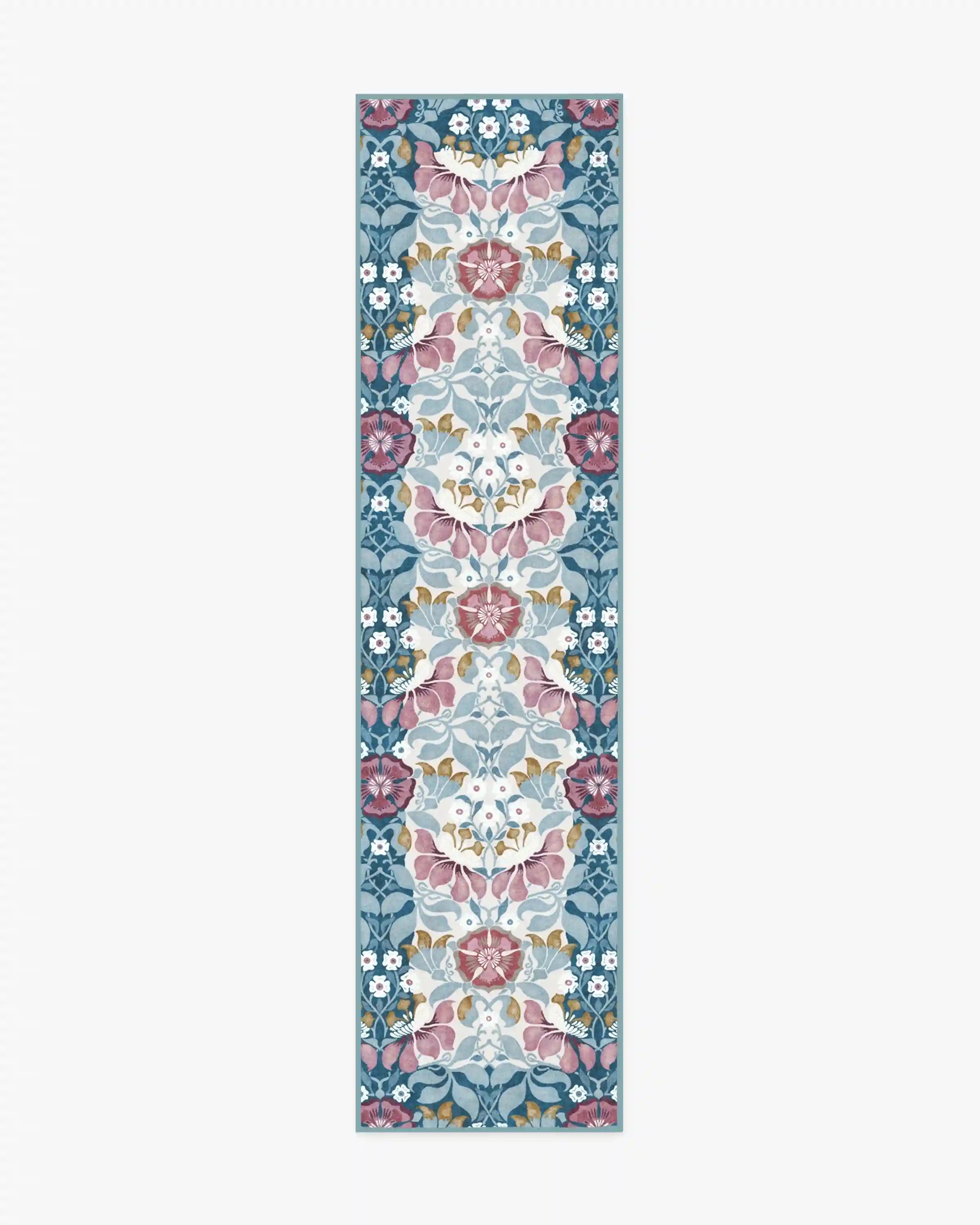 Persephone Ivory & Blue Rug by Liberty