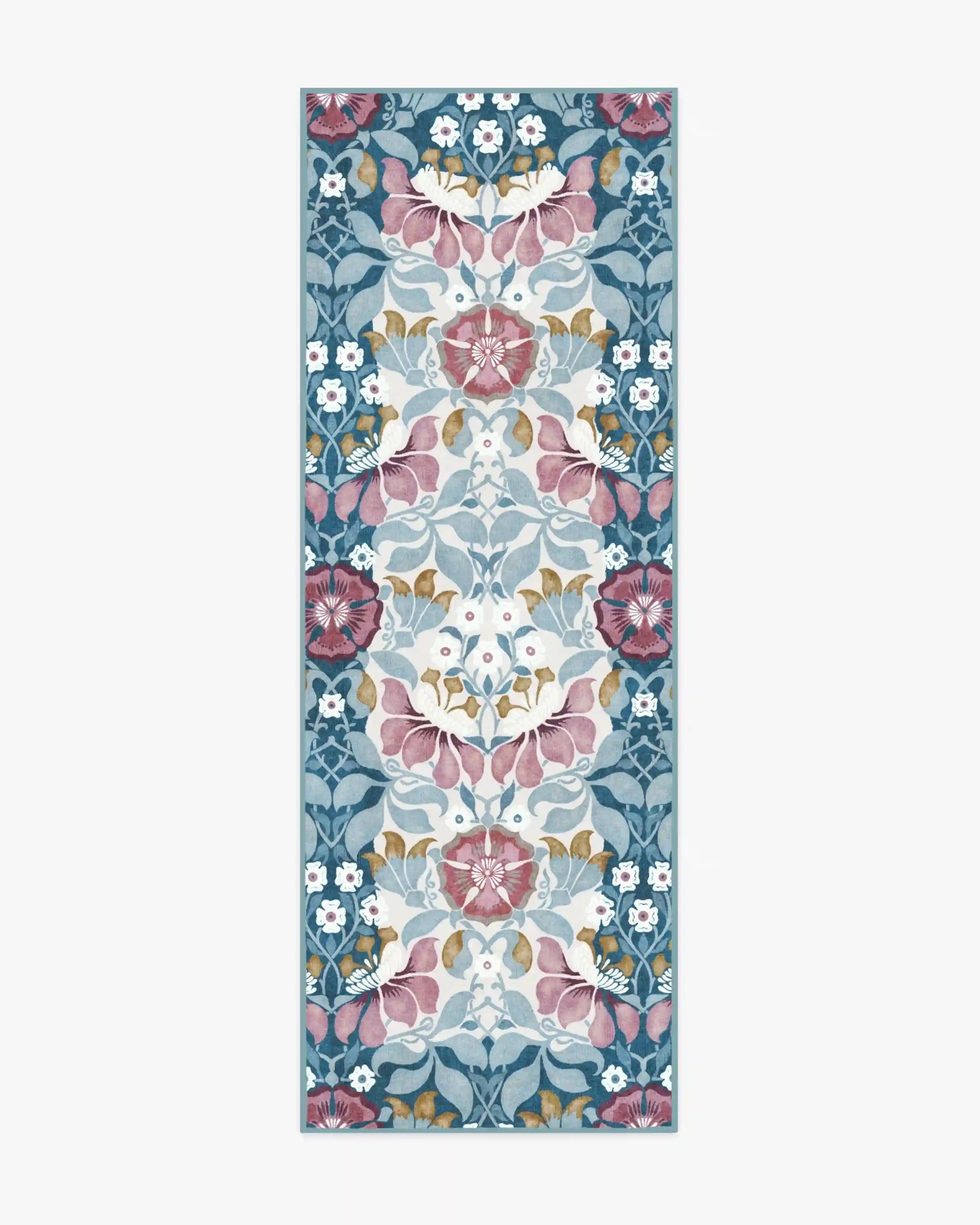 Persephone Ivory & Blue Rug by Liberty
