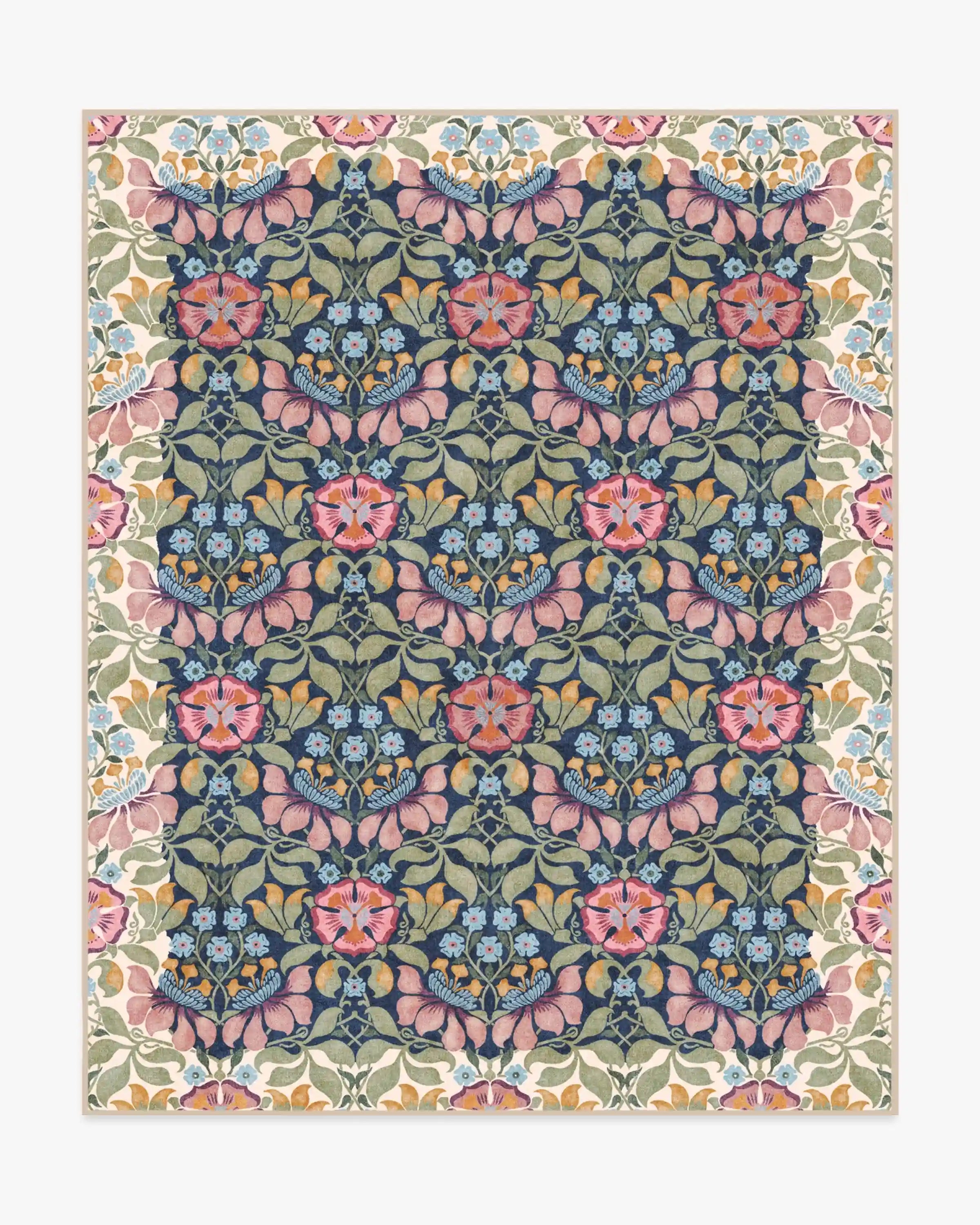 Persephone Midnight & Cream Rug by Liberty