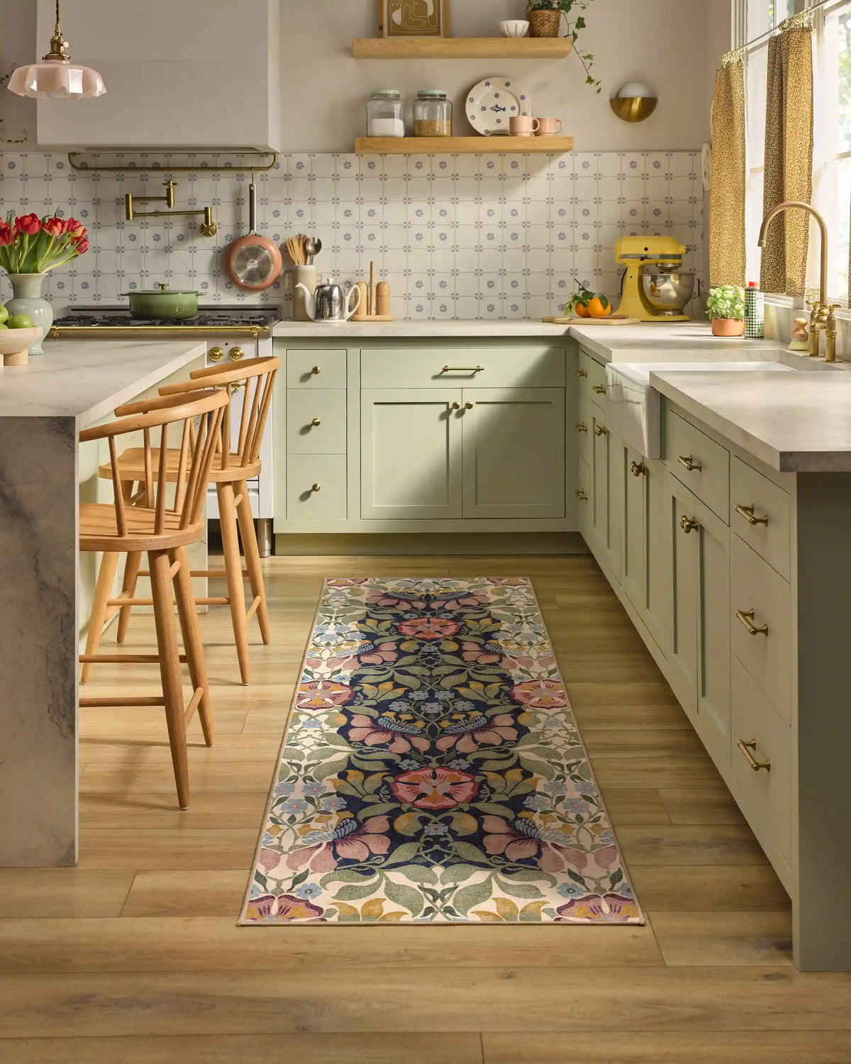 Persephone Midnight & Cream Rug by Liberty