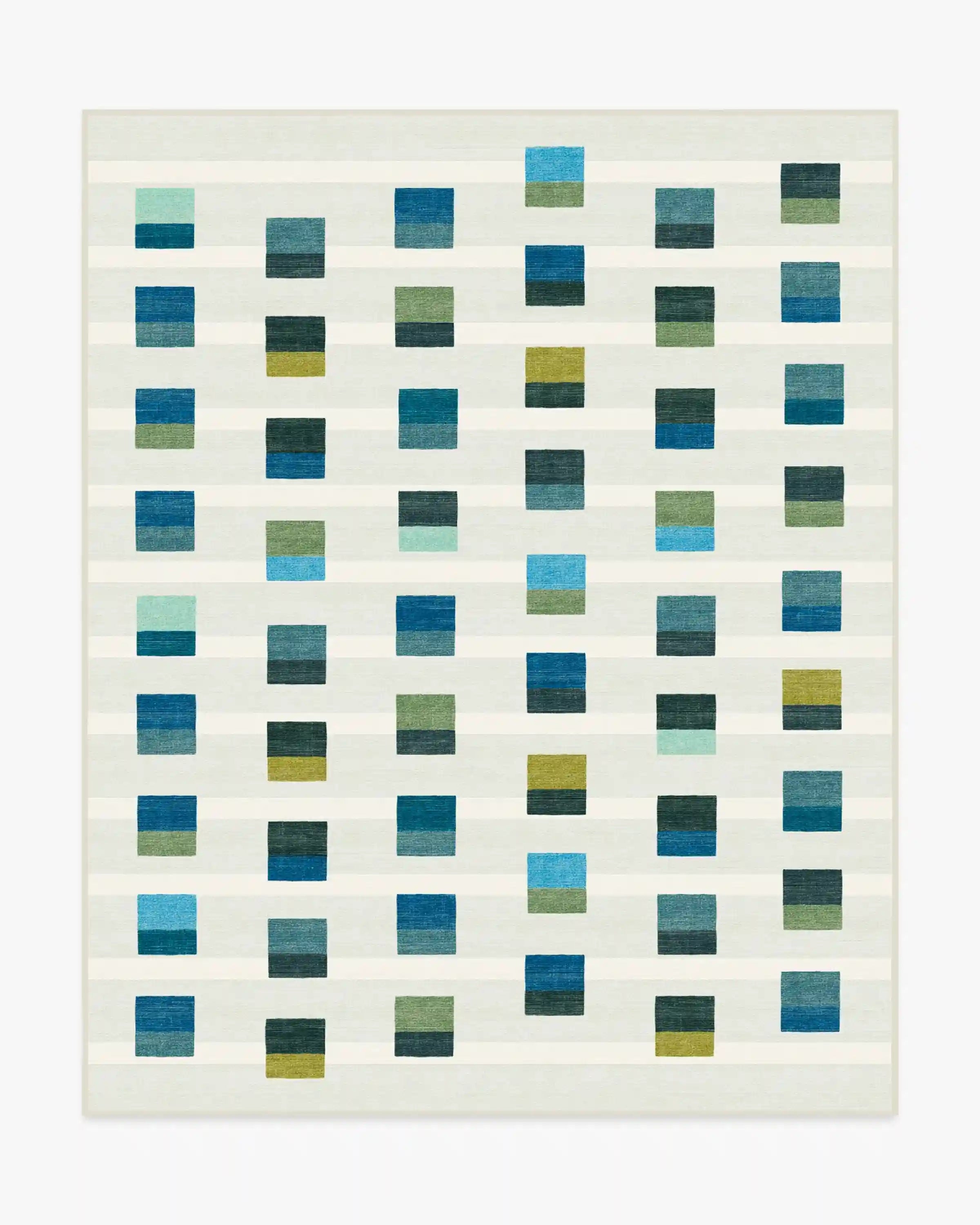Pezzo Teal Rug