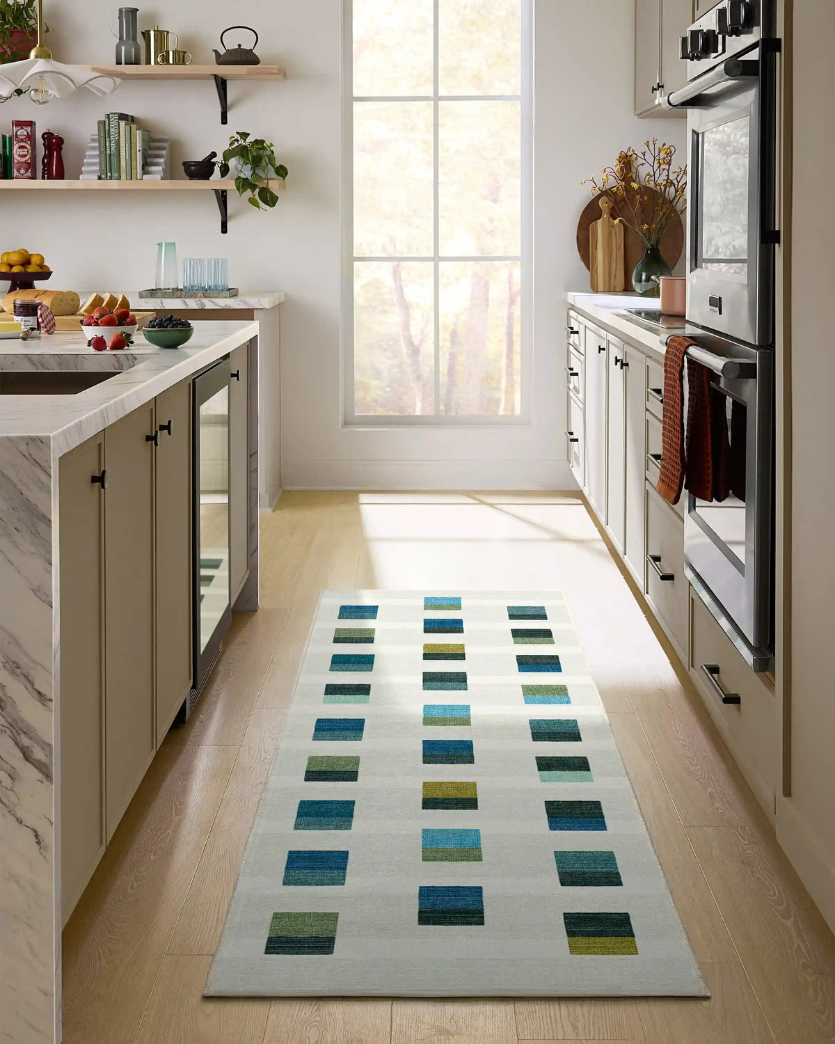 Pezzo Teal Rug