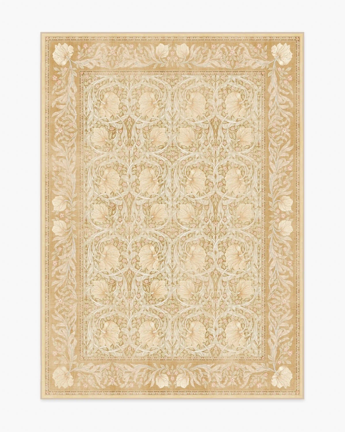 Pimpernel Light Ochre Rug by Morris & Co.