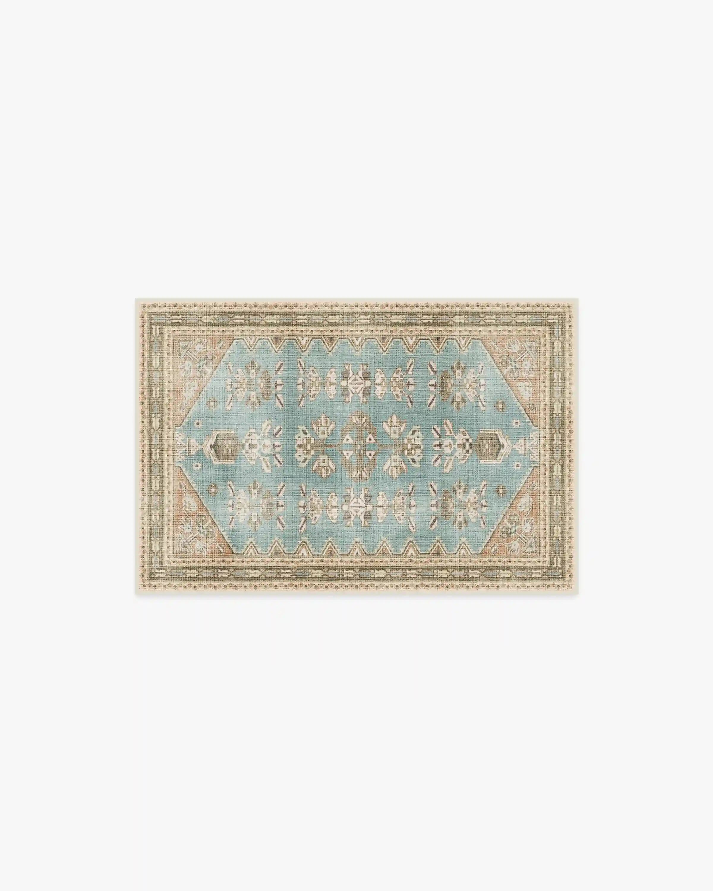 Pradera Blue & Terracotta Rug