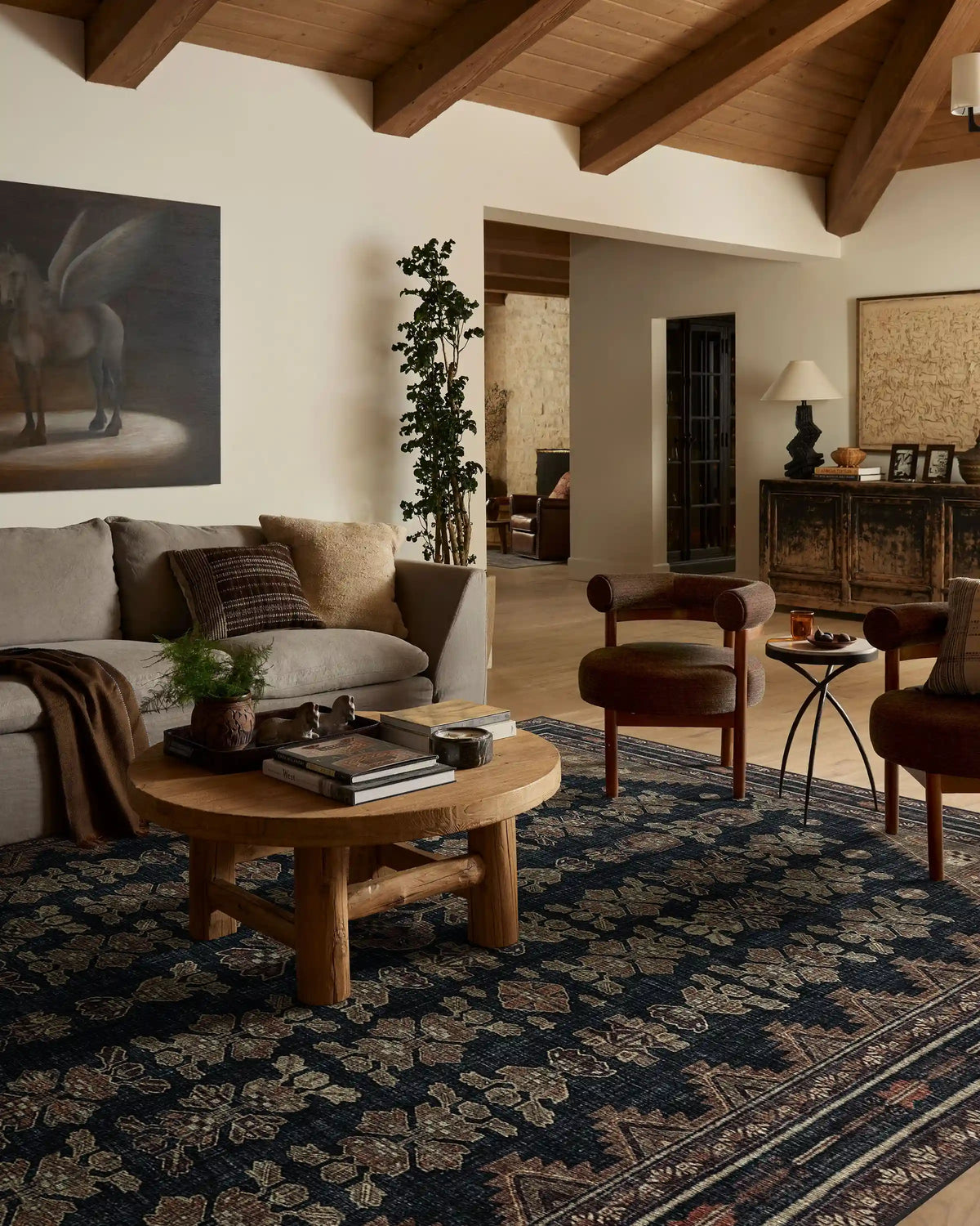 Pradera Soft Black & Brown Rug