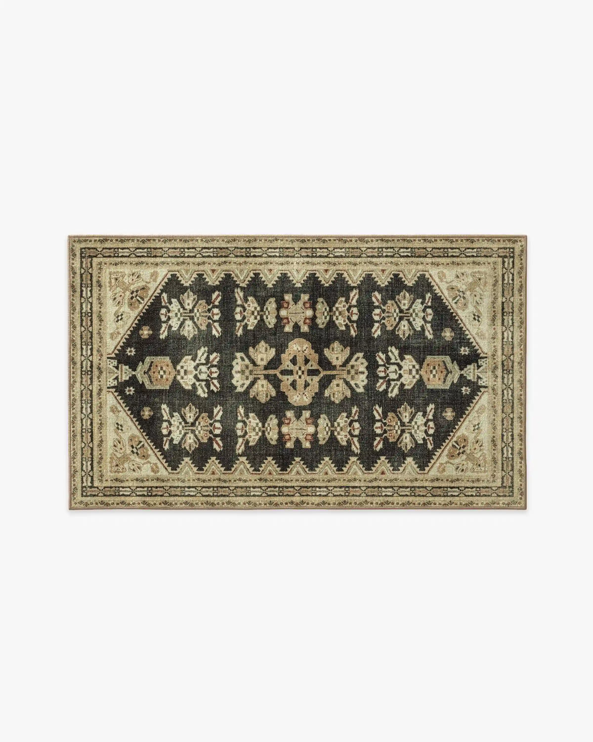Pradera Tan & Soft Black Rug