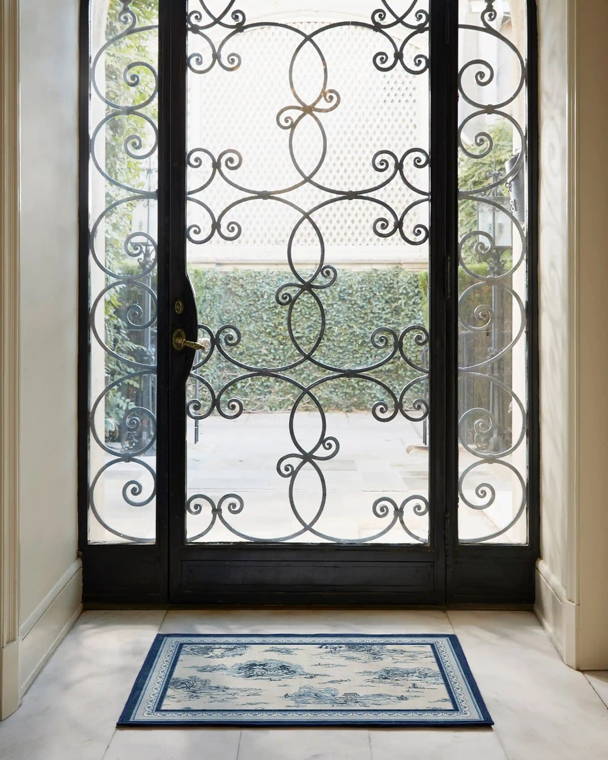 Provence Toile Delft Blue Rug