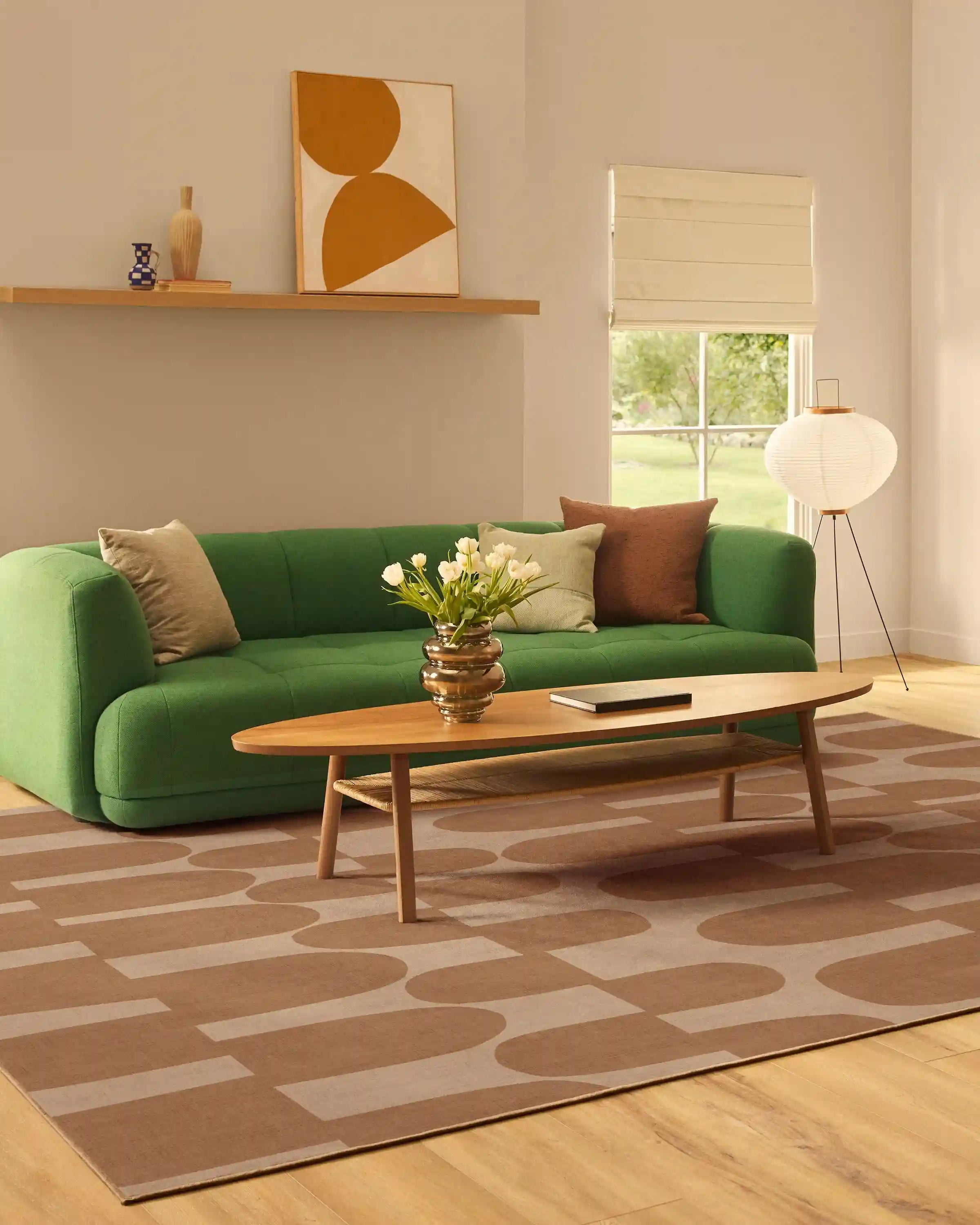 Ratsu Tan Rug by Marimekko