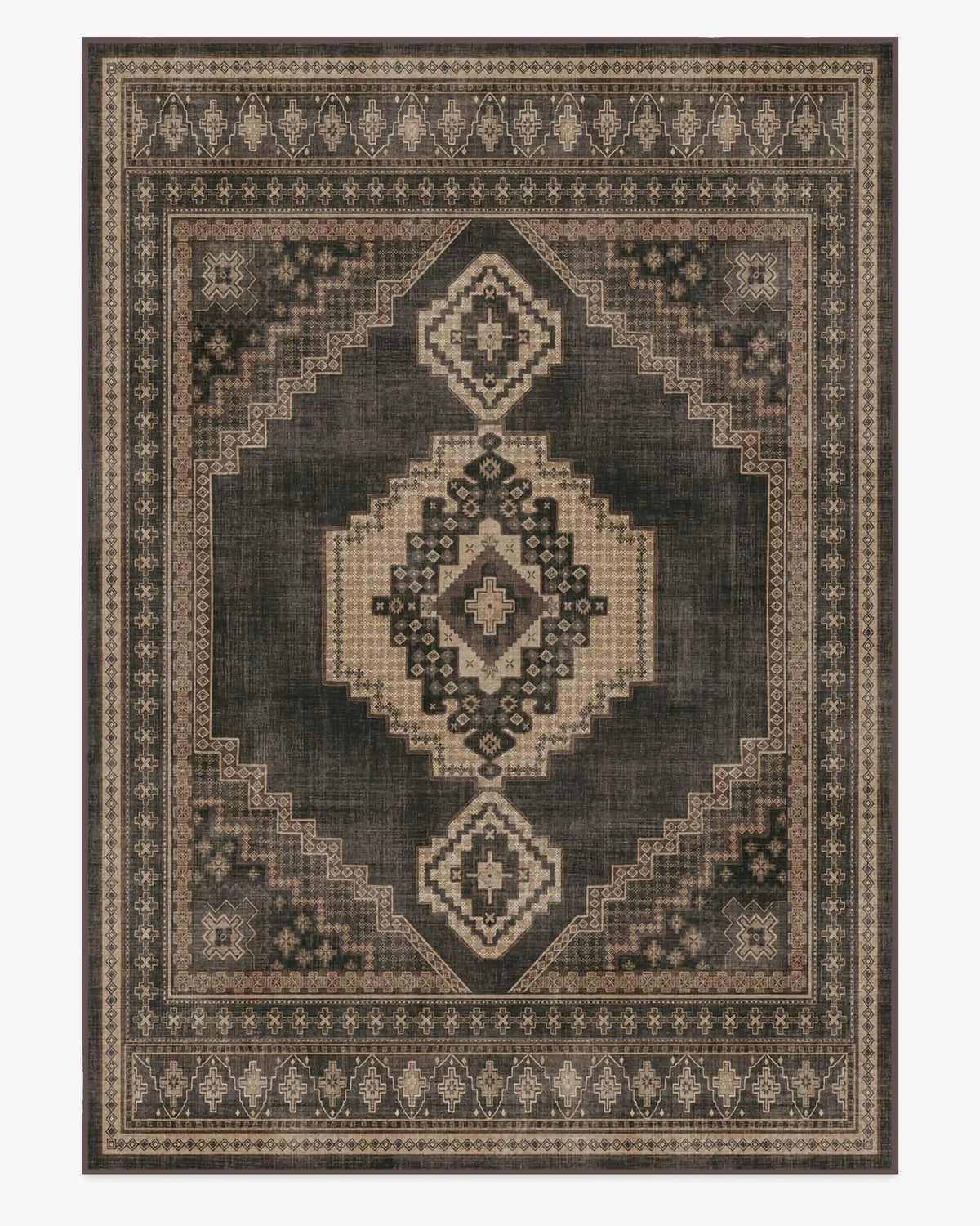 Rayne Charcoal & Tan Rug