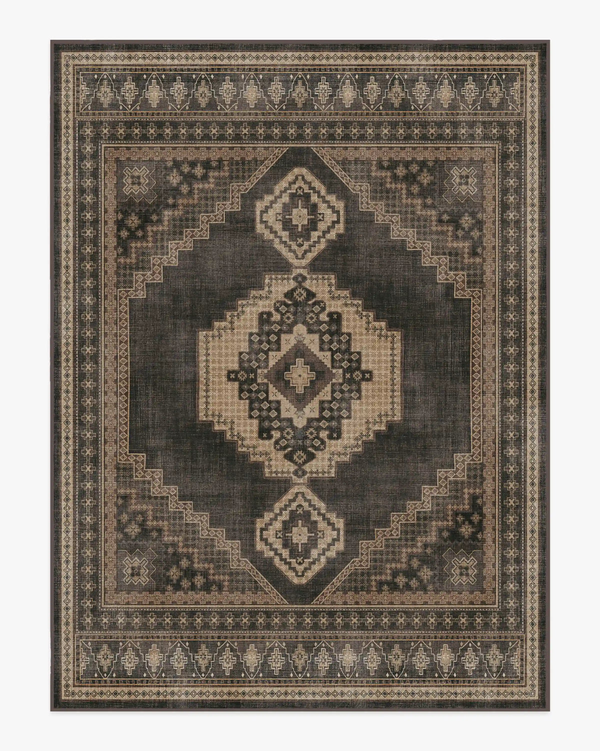 Rayne Charcoal & Tan Rug