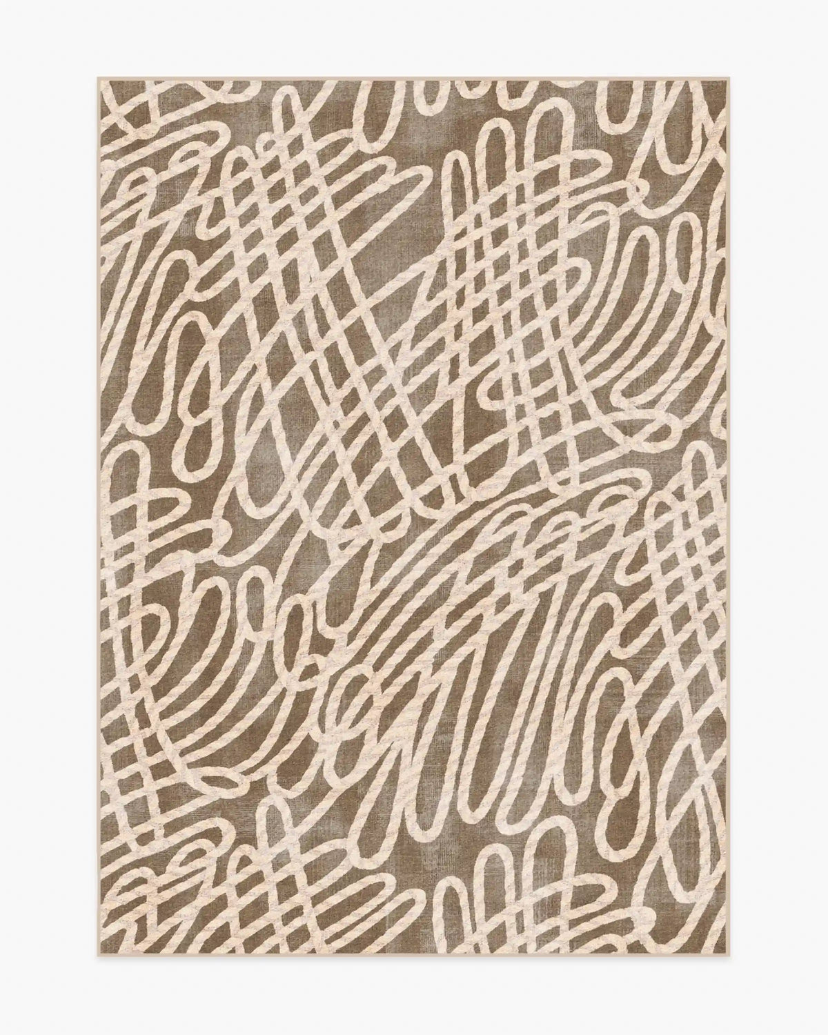 Rica Rope Taupe & Cream Rug by Humberto Leon