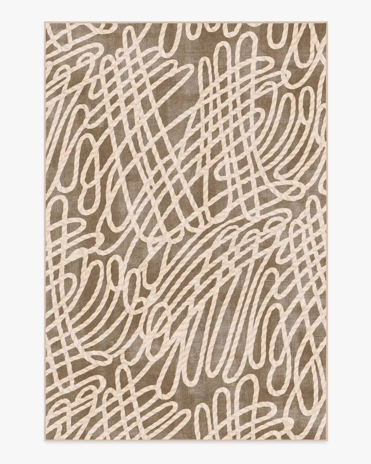 Rica Rope Taupe & Cream Rug by Humberto Leon