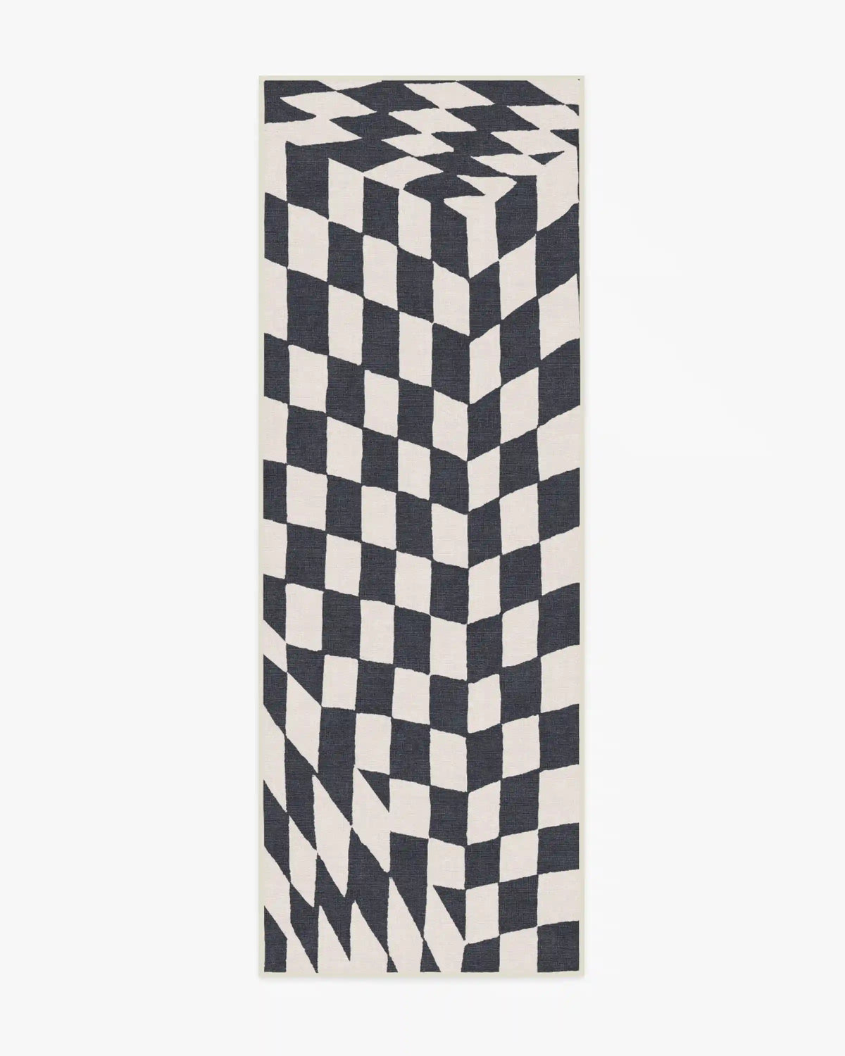 Ricardo Checkerboard Ivory & Black Rug by Humberto Leon