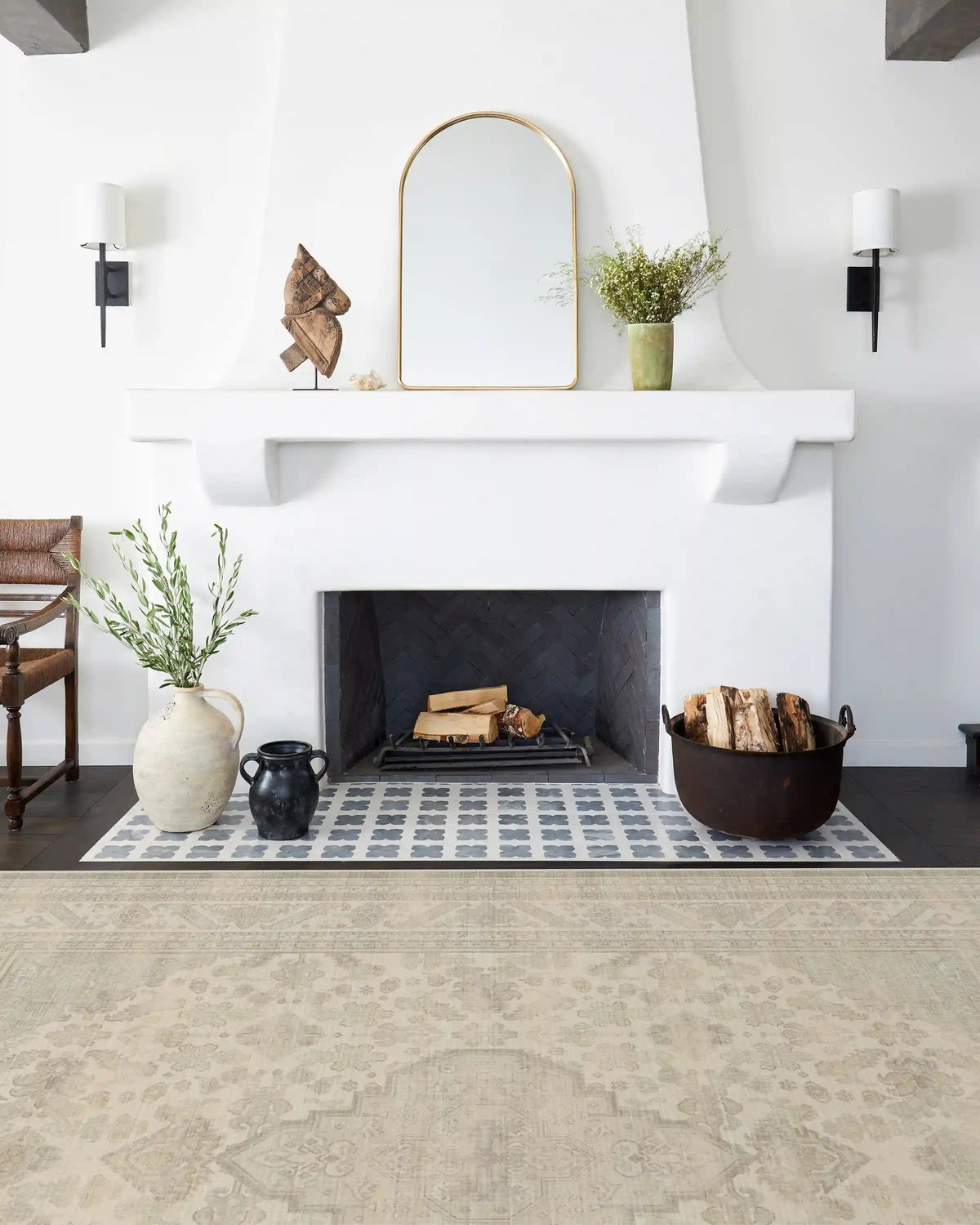Rowan Soft Grey & Ivory Rug