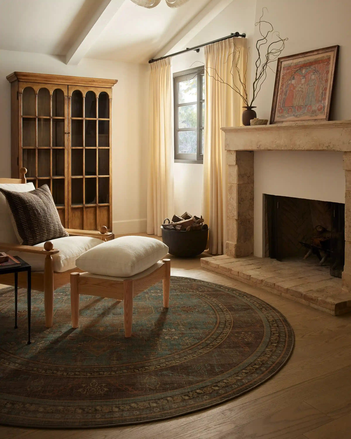 Rowan Teal Blue & Copper Rug