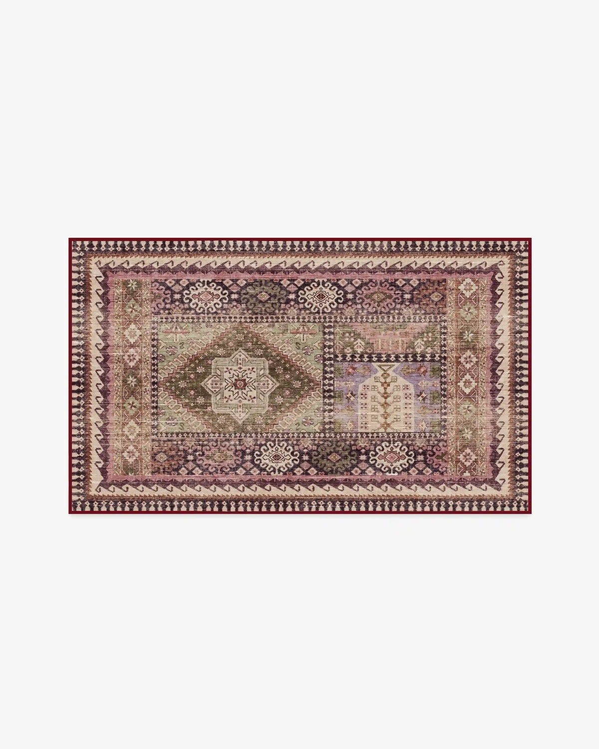 Rumi Mauve & Olive Rug