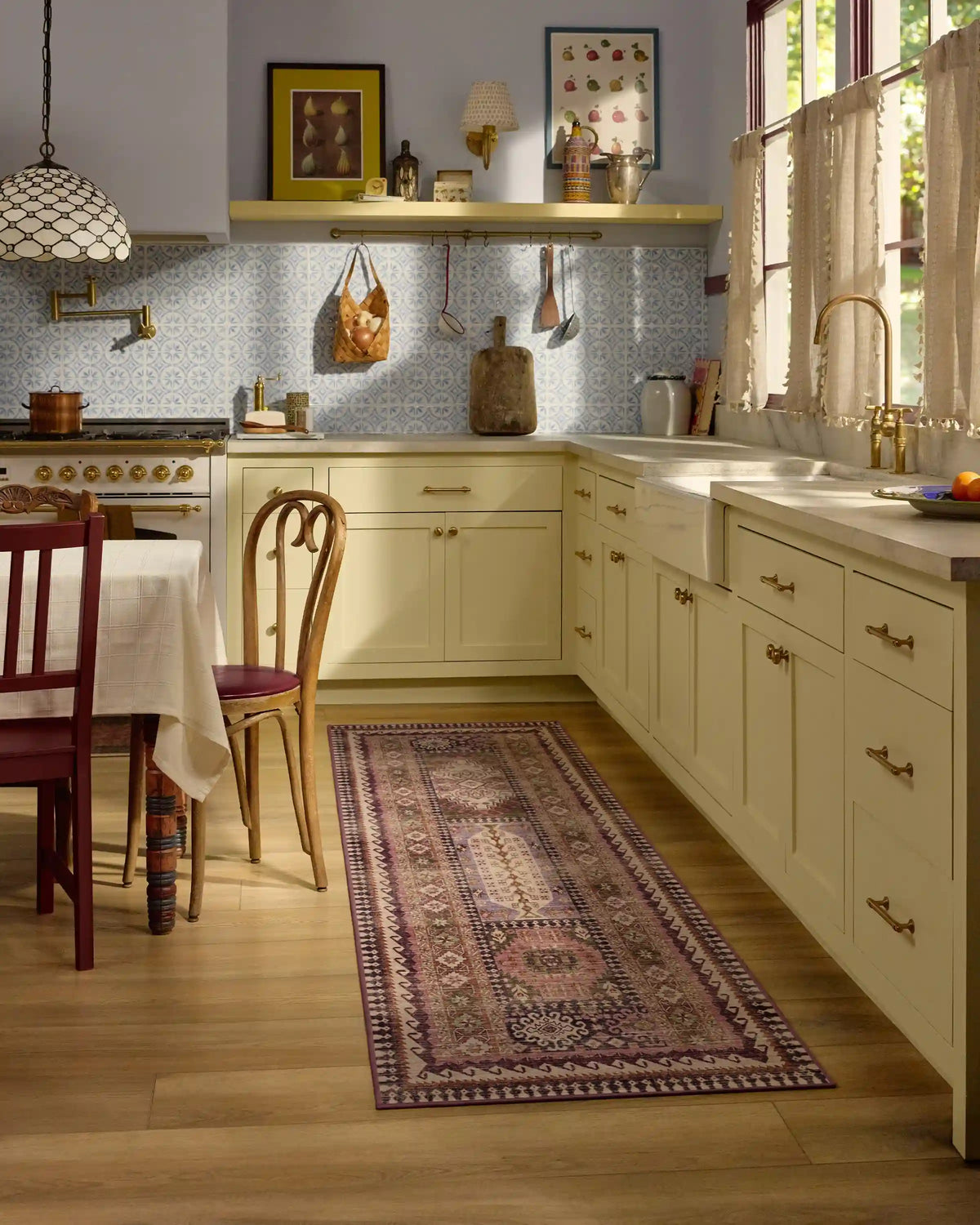Rumi Mauve & Olive Rug