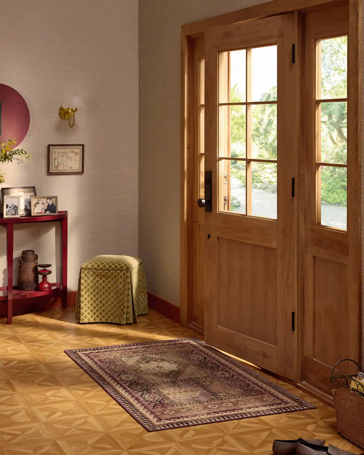 Rumi Mauve & Olive Rug