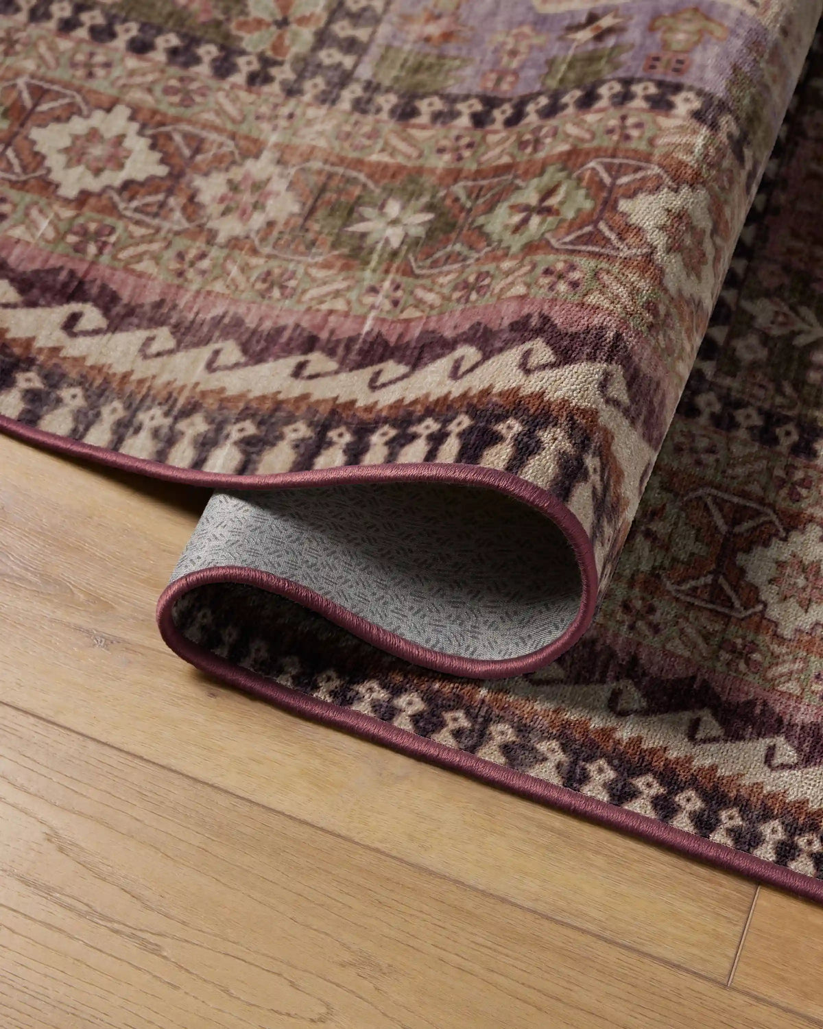 Rumi Mauve & Olive Rug