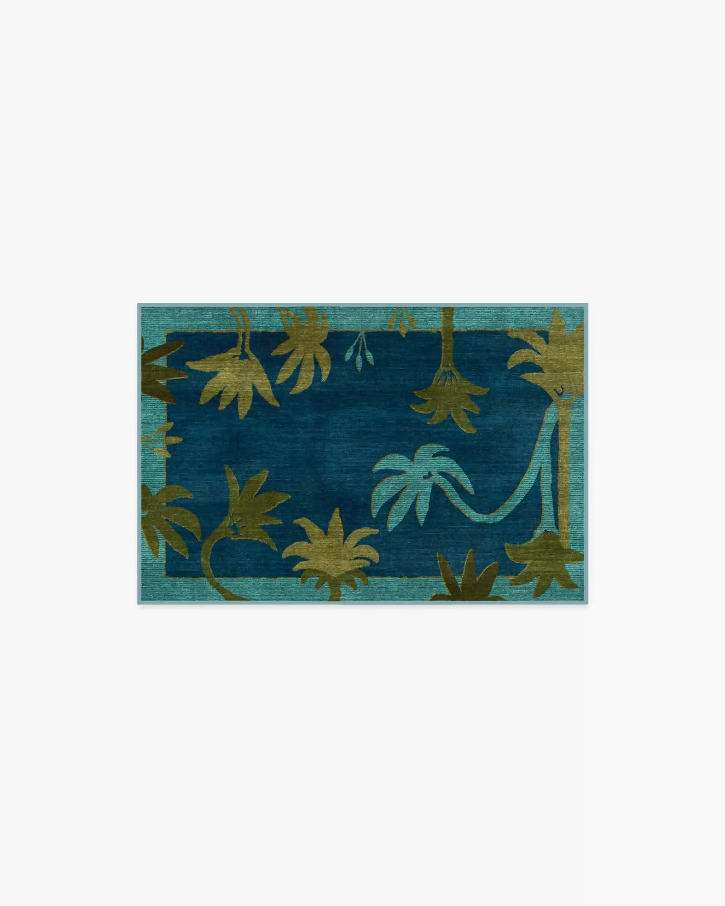 Sabal Blue & Teal Rug by Jungalow