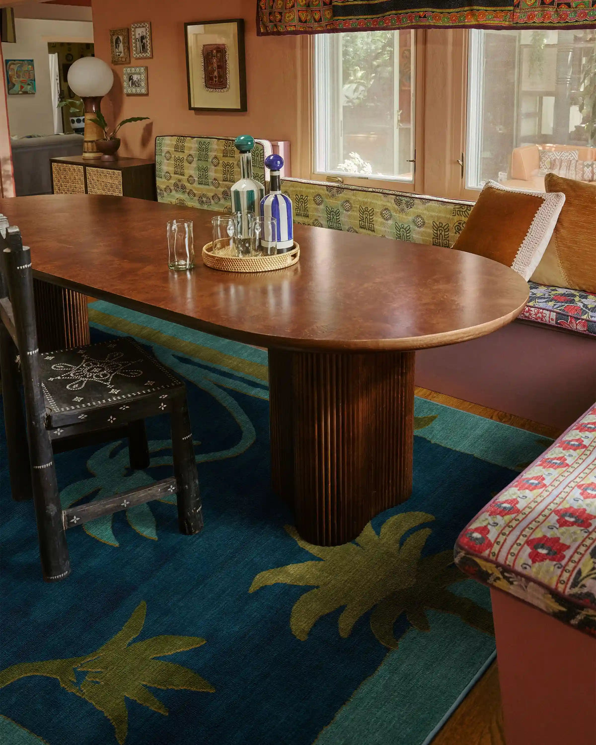 Sabal Blue & Teal Rug by Jungalow