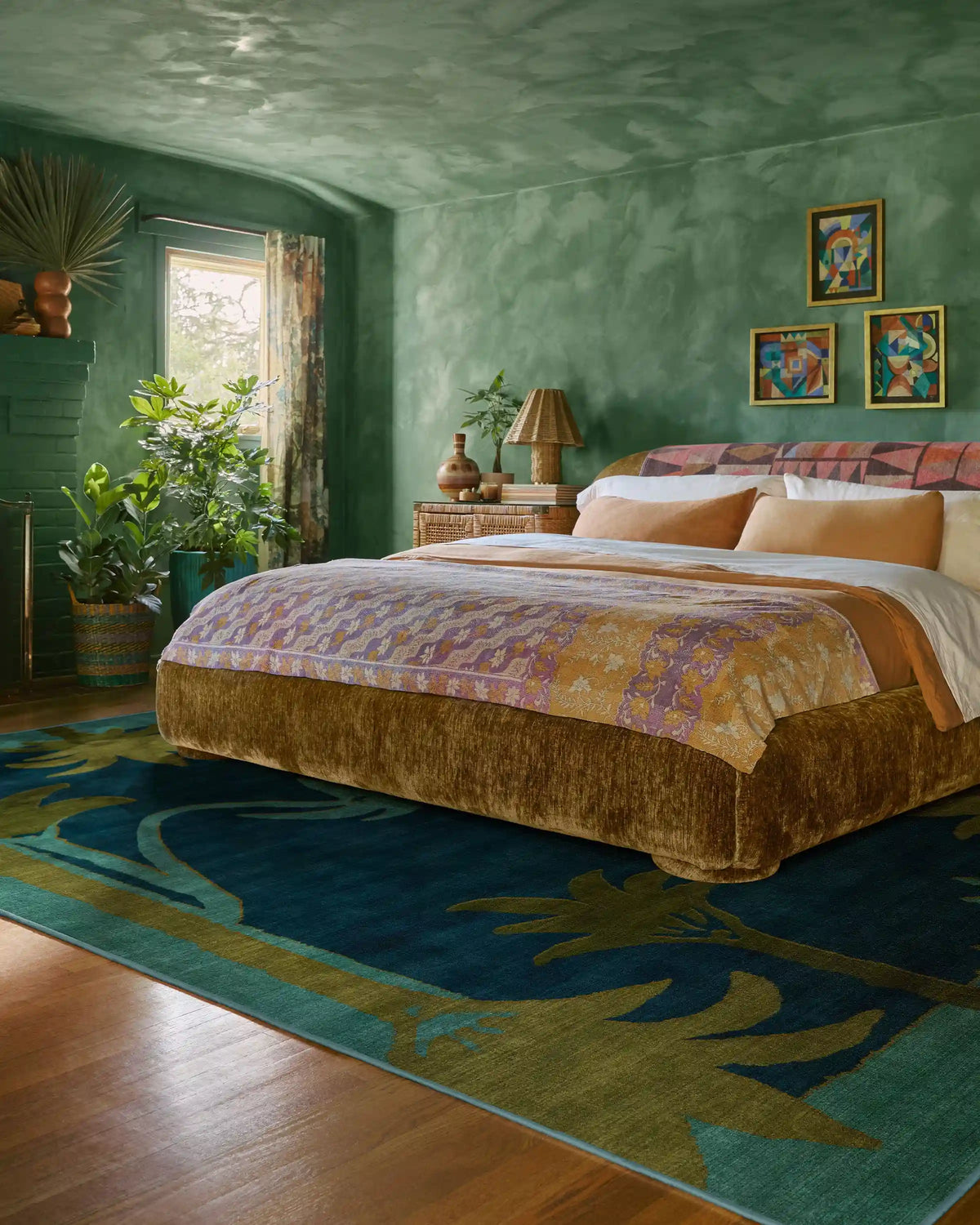 Sabal Blue & Teal Rug by Jungalow