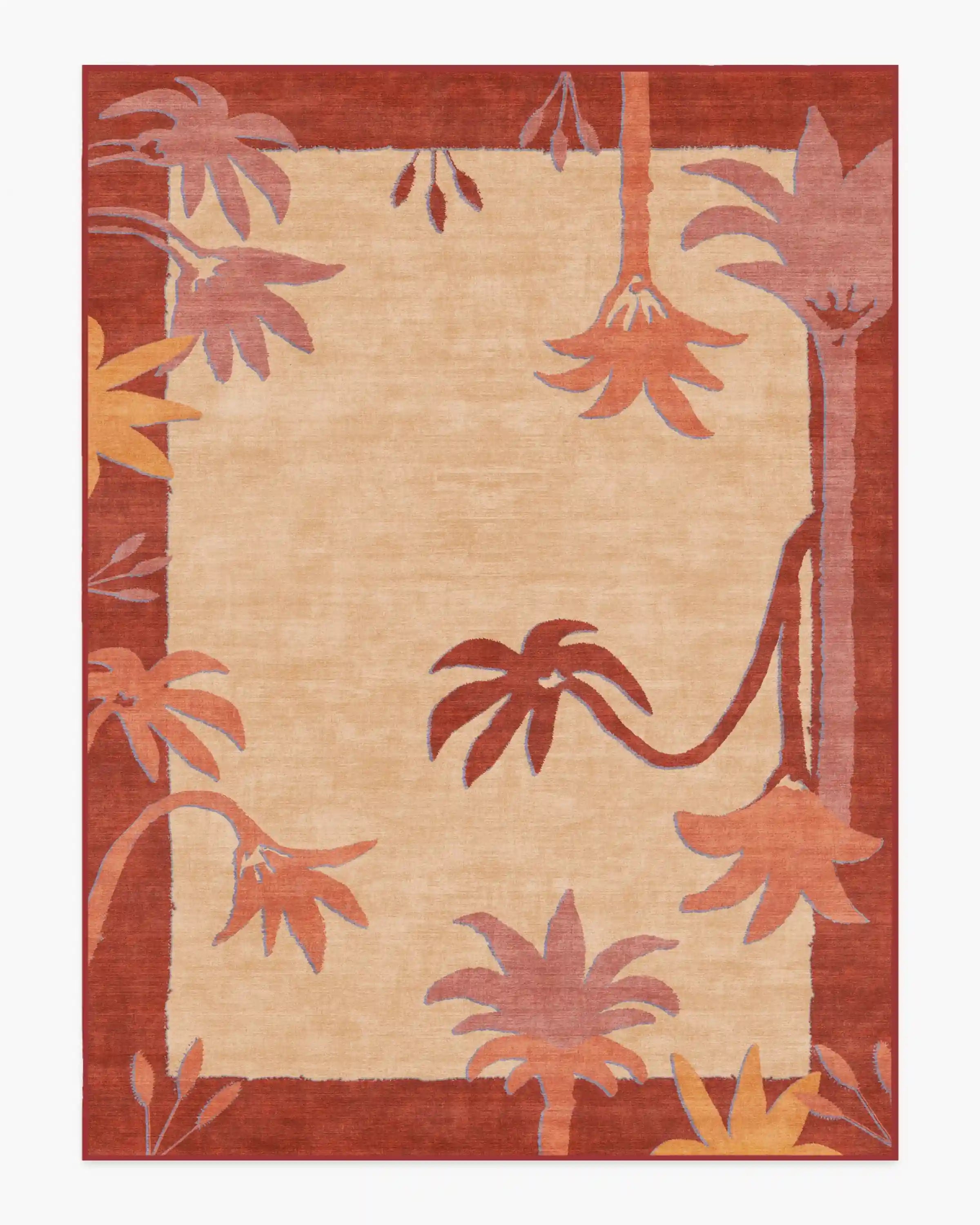 Sabal Cream & Sunset Rug by Jungalow