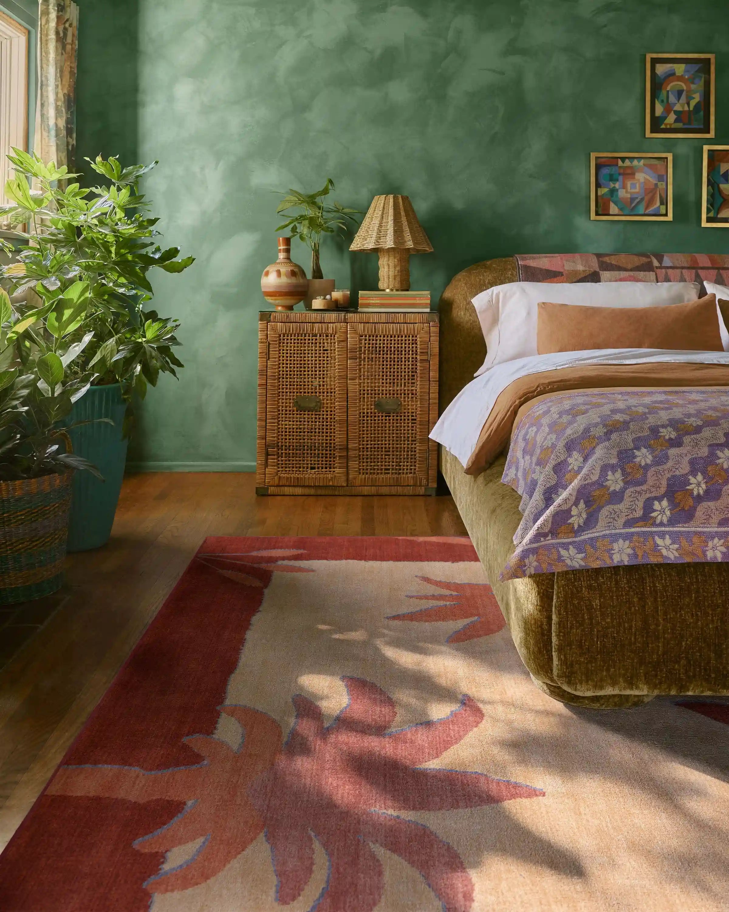 Sabal Cream & Sunset Rug by Jungalow