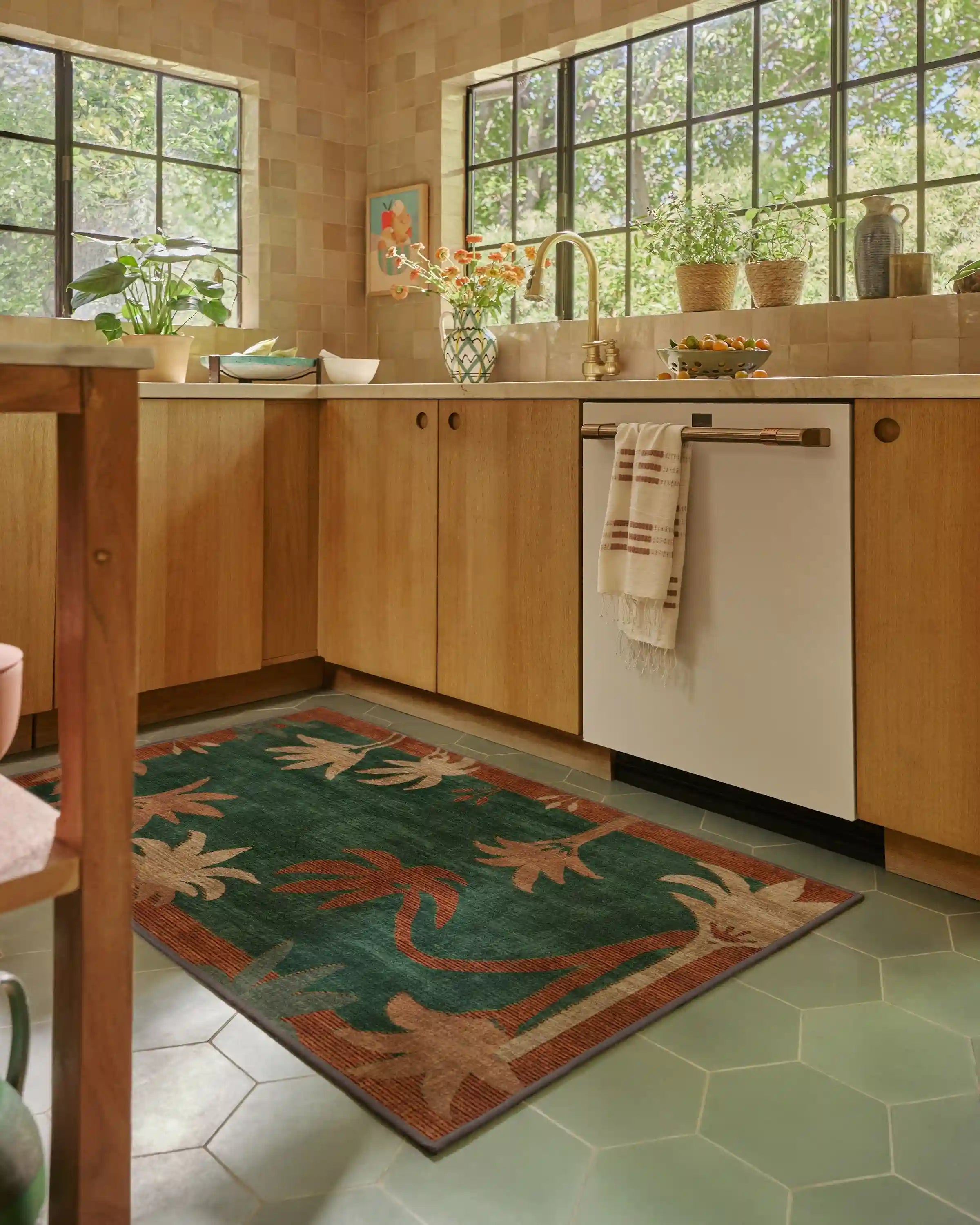 Sabal Olive & Amber Rug by Jungalow