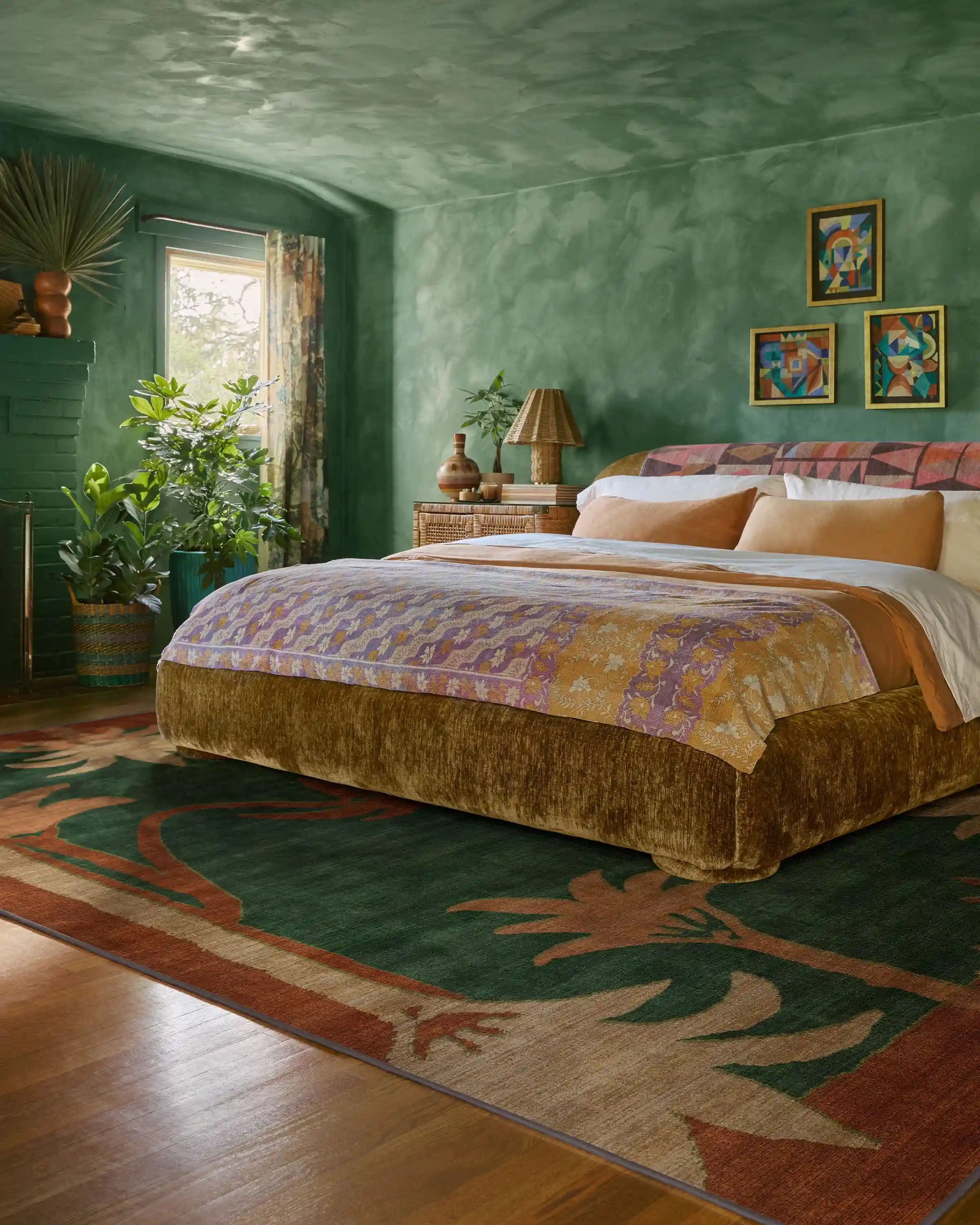 Sabal Olive & Amber Rug by Jungalow