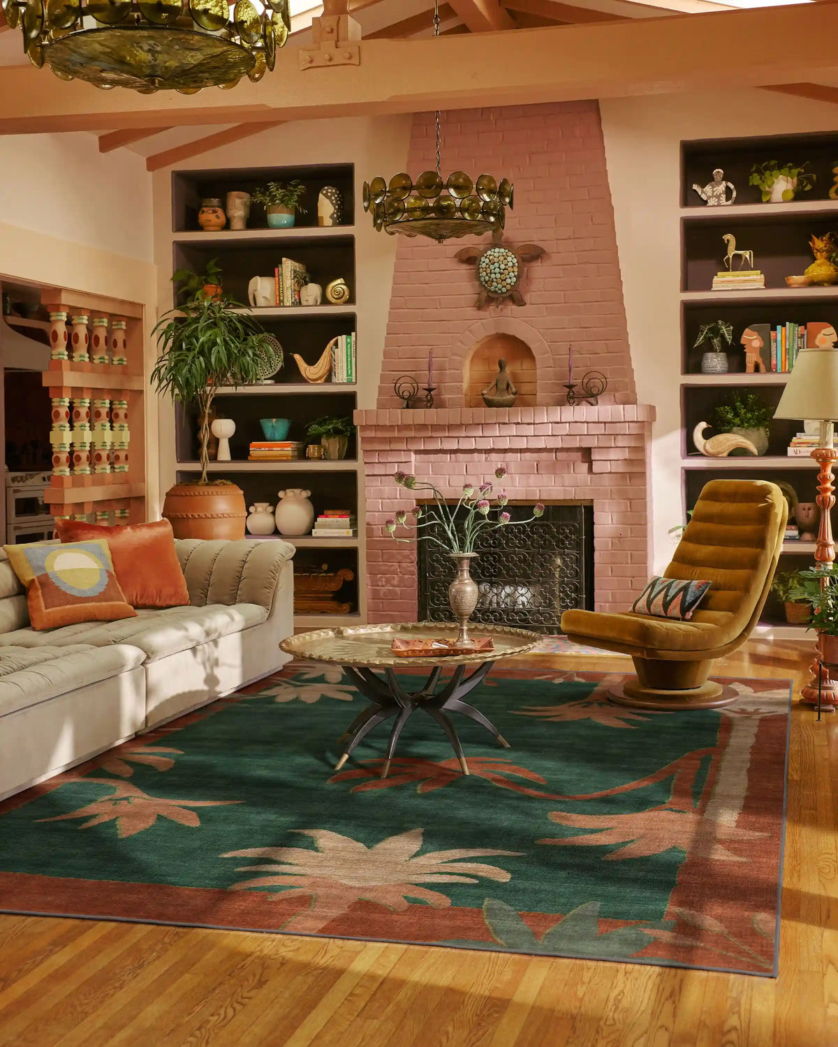 Sabal Olive & Amber Rug by Jungalow