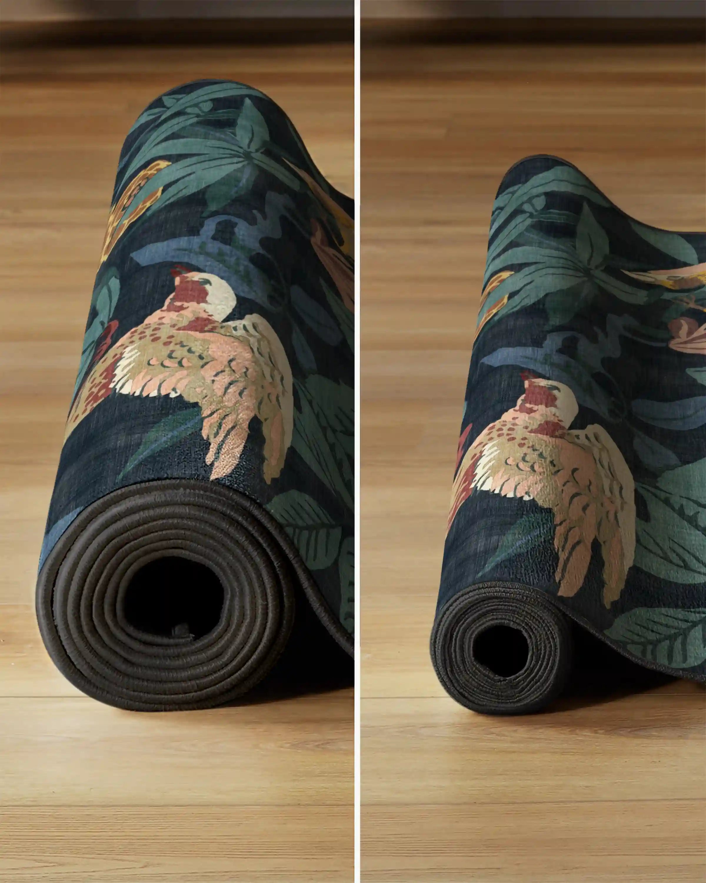 Bamboo & Bird Indigo Rug by Sanderson