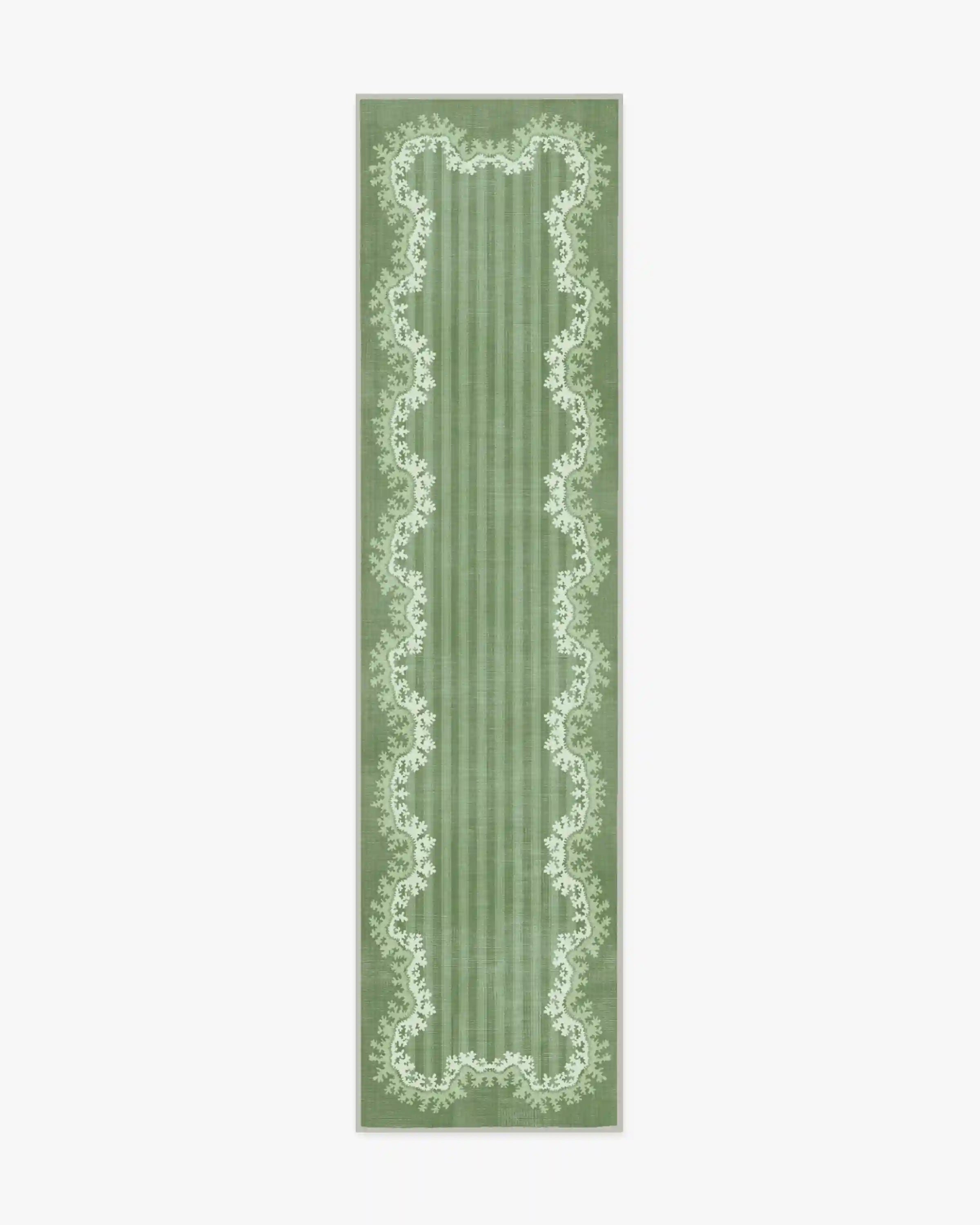 Oxbow Botanical Green Rug by Sanderson