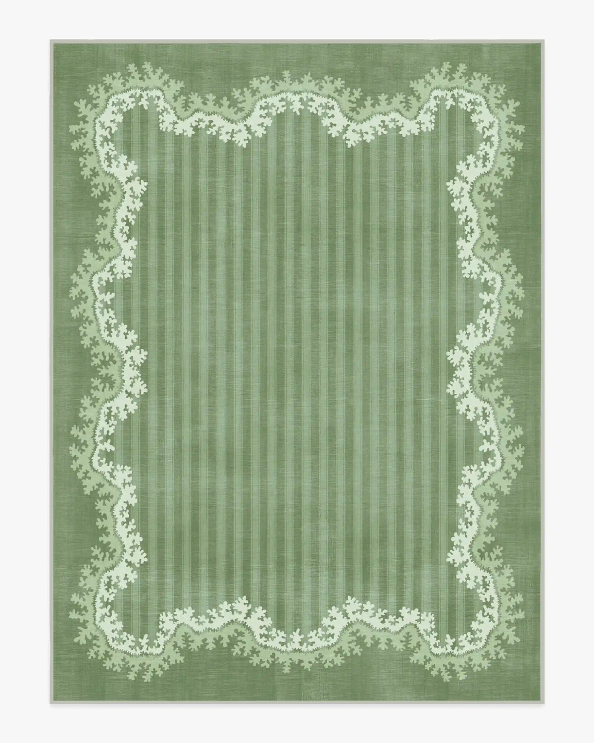 Oxbow Botanical Green Rug by Sanderson