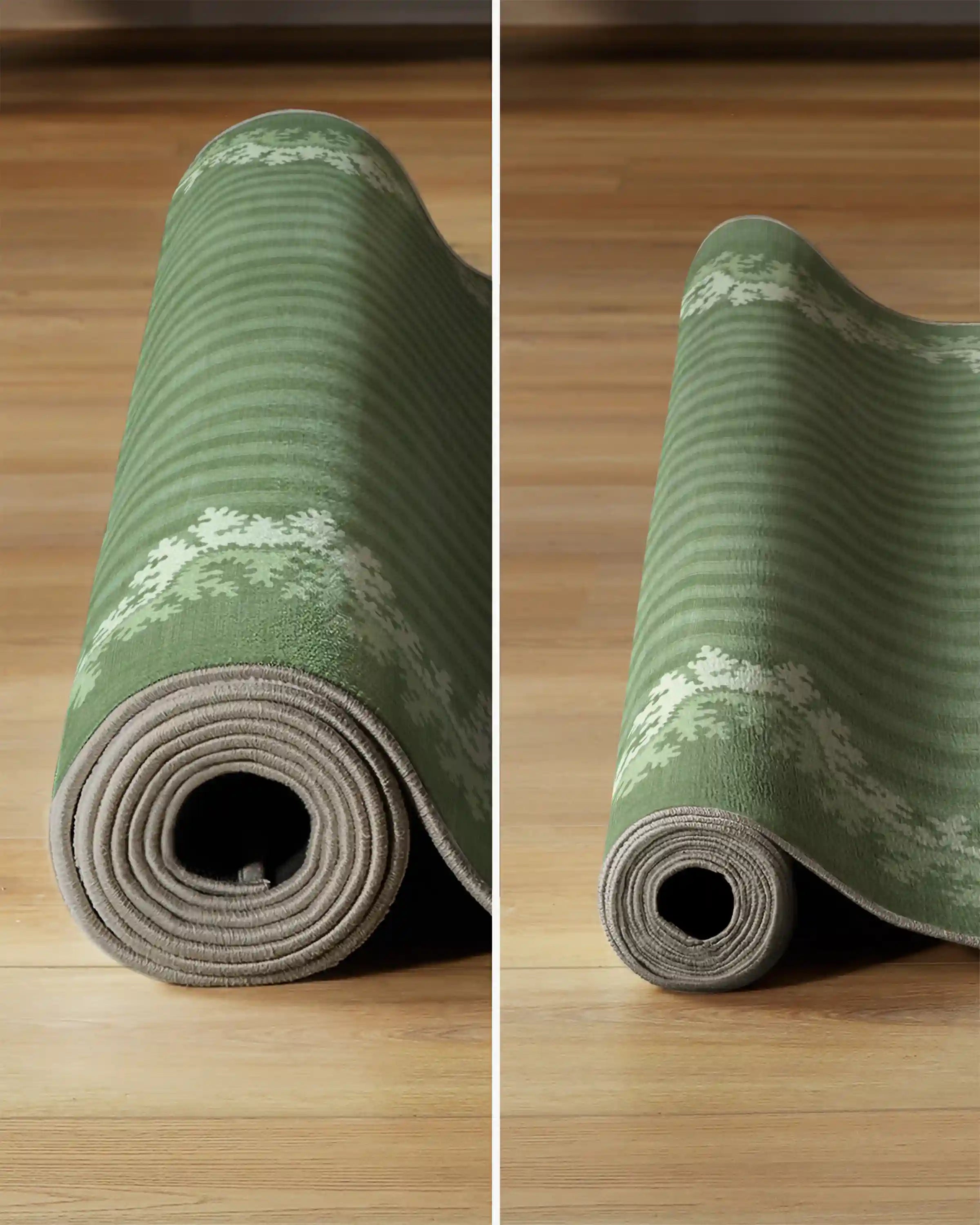 Oxbow Botanical Green Rug by Sanderson