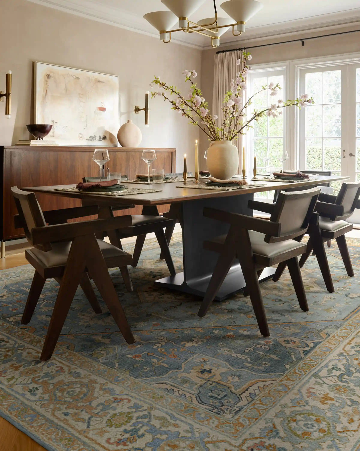 Santiago Blue & Cream Rug