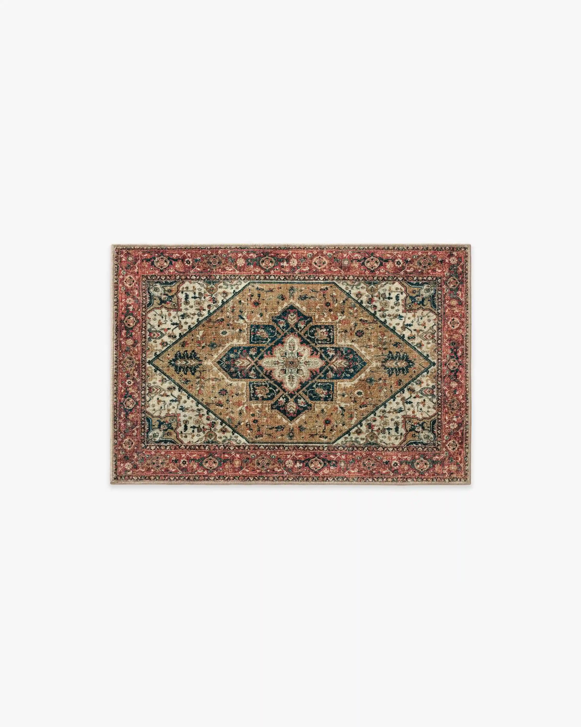 Santiago Camel & Scarlet Rug