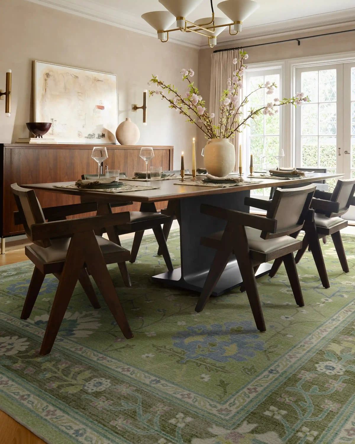 Serafina Green Rug