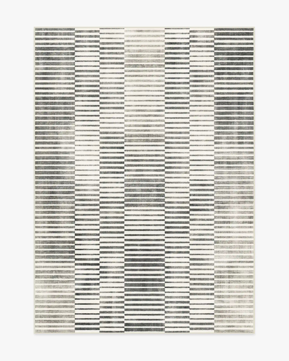 Shadow Stripe Black & Cream Rug