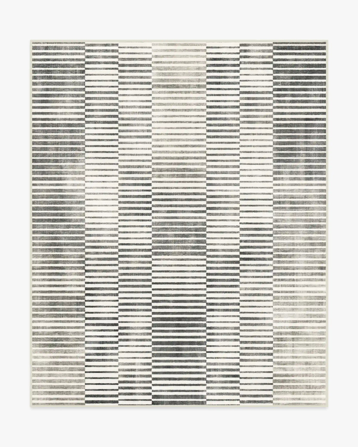 Shadow Stripe Black & Cream Rug