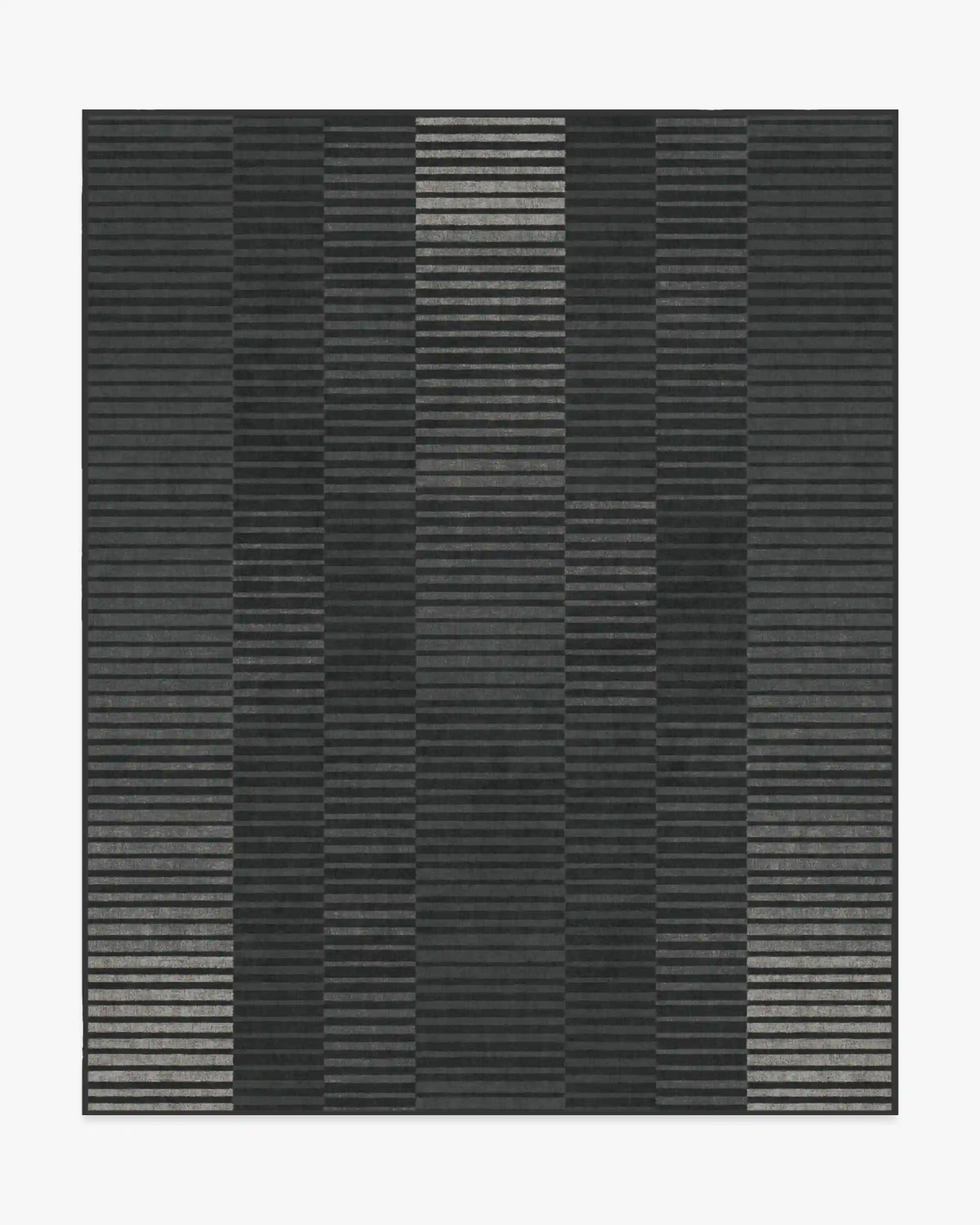 Shadow Stripe Charcoal Rug
