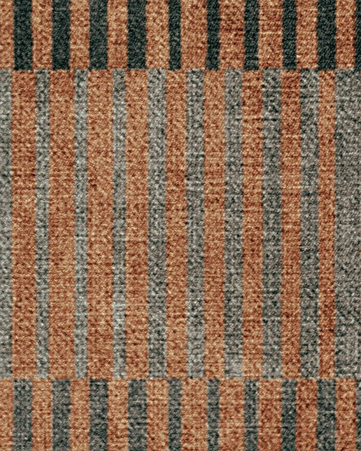 Shadow Stripe Rust Rug