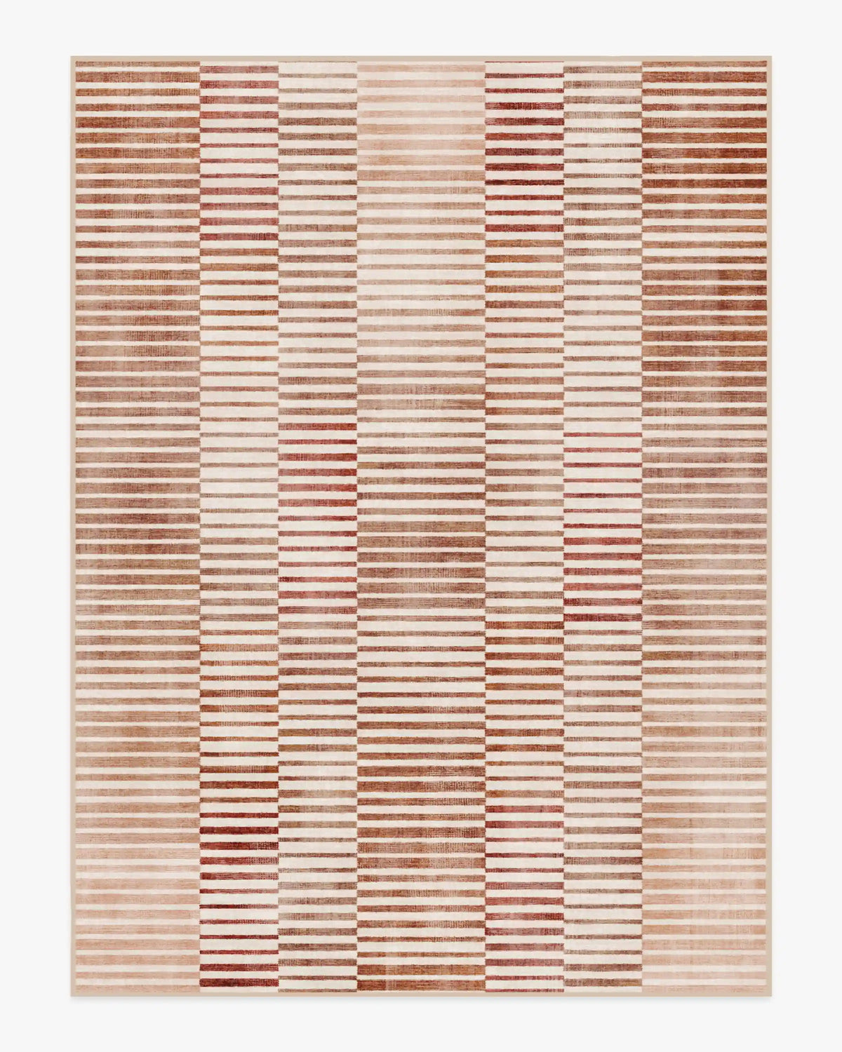 Shadow Stripe Terracotta Rug
