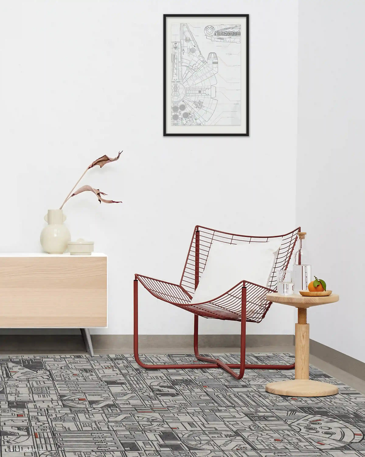 Smugglers Geo Grey Rug