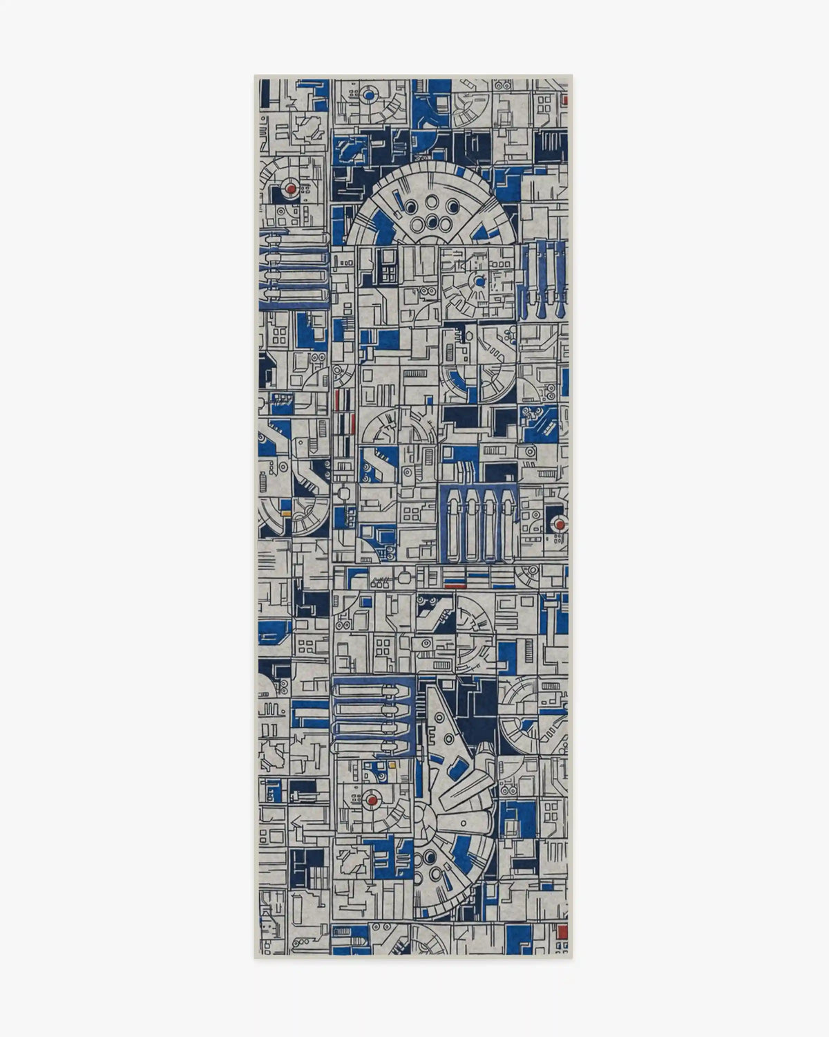 Smugglers Geo R2D2 Blue Rug