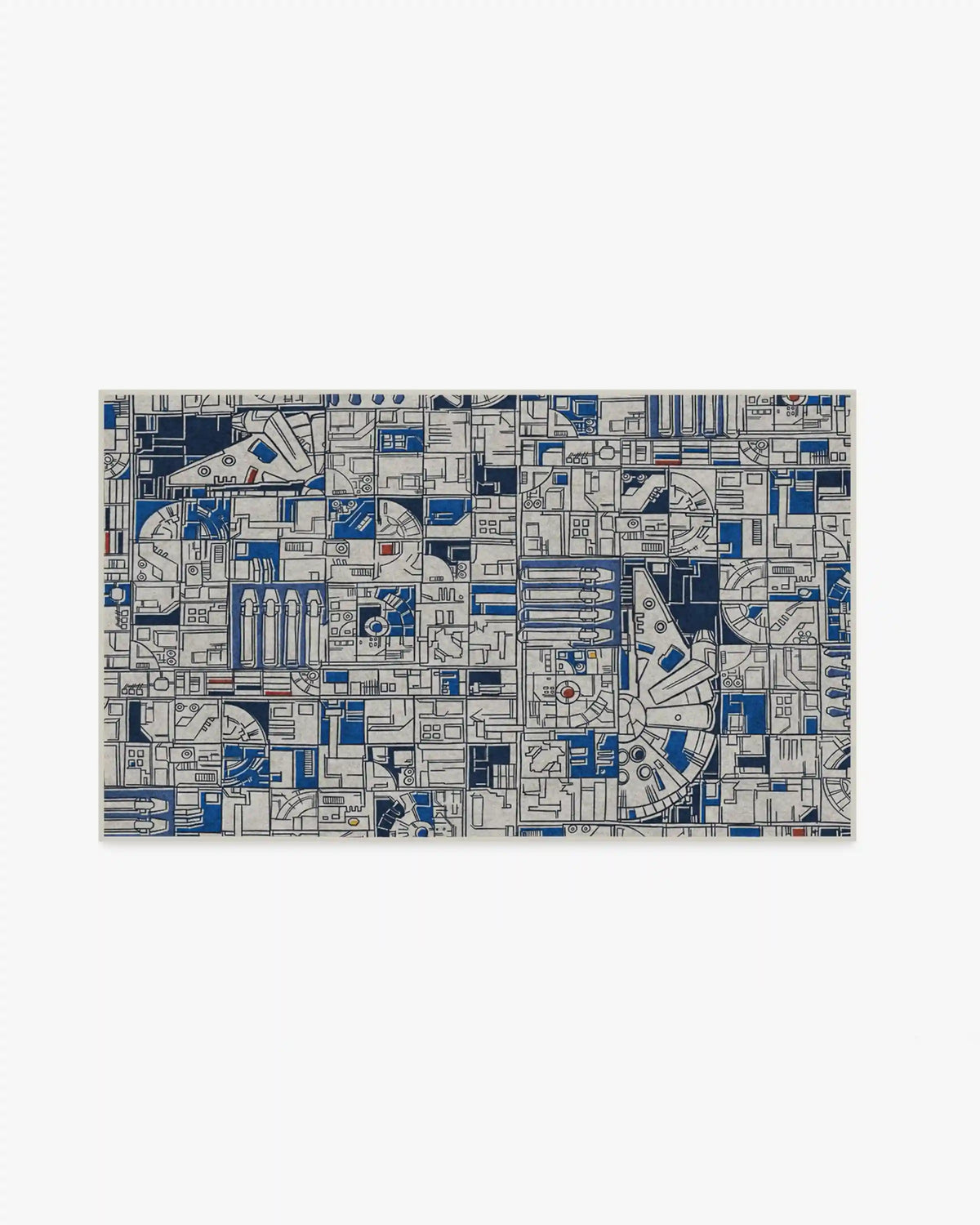 Smugglers Geo R2D2 Blue Rug