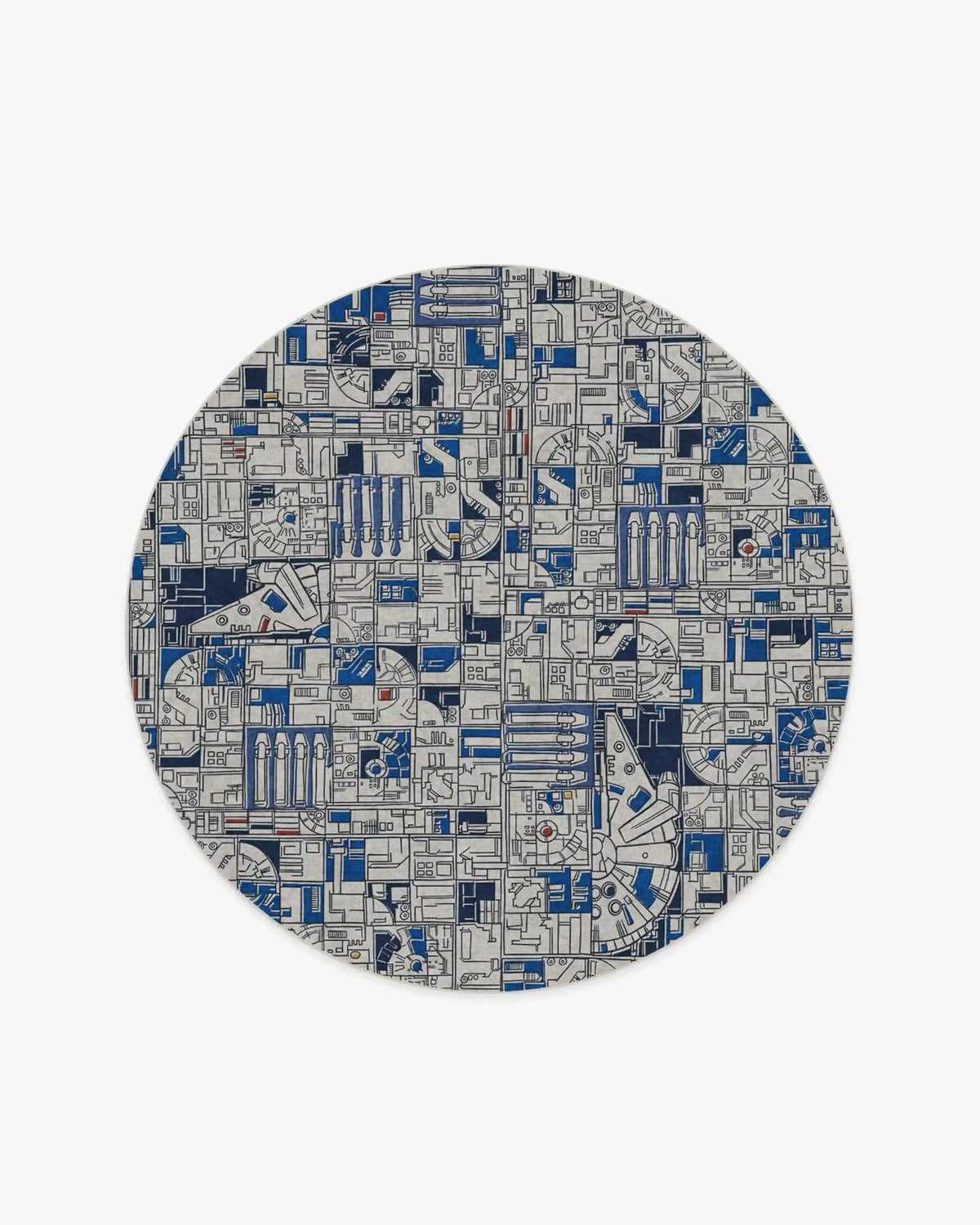Smugglers Geo R2D2 Blue Rug