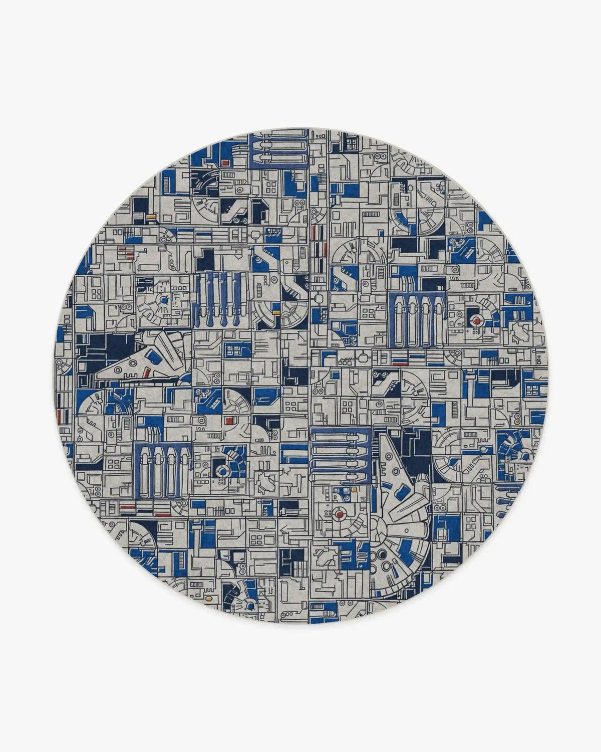 Smugglers Geo R2D2 Blue Rug